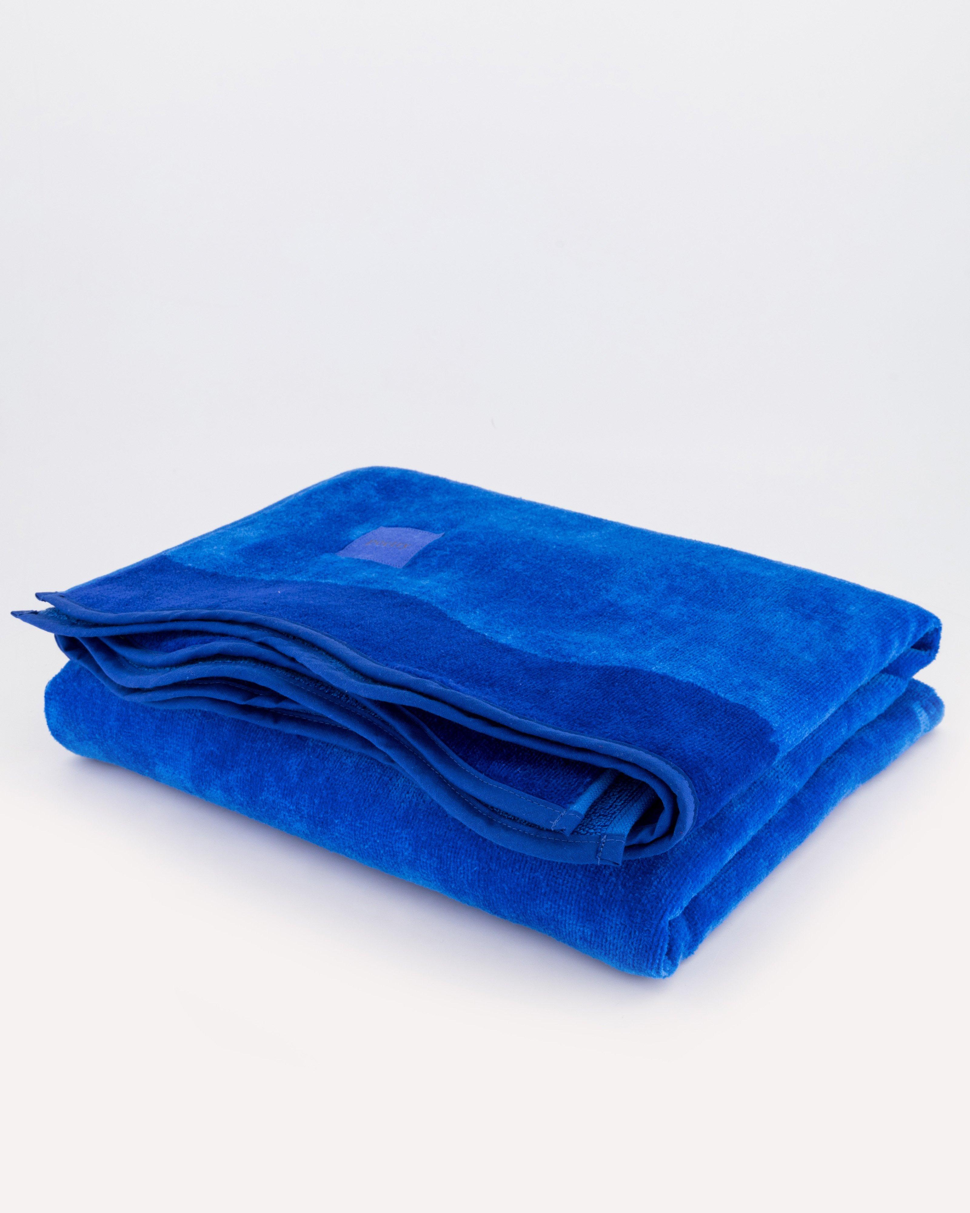 Cleo Scalloped Beach Towel -  Blue