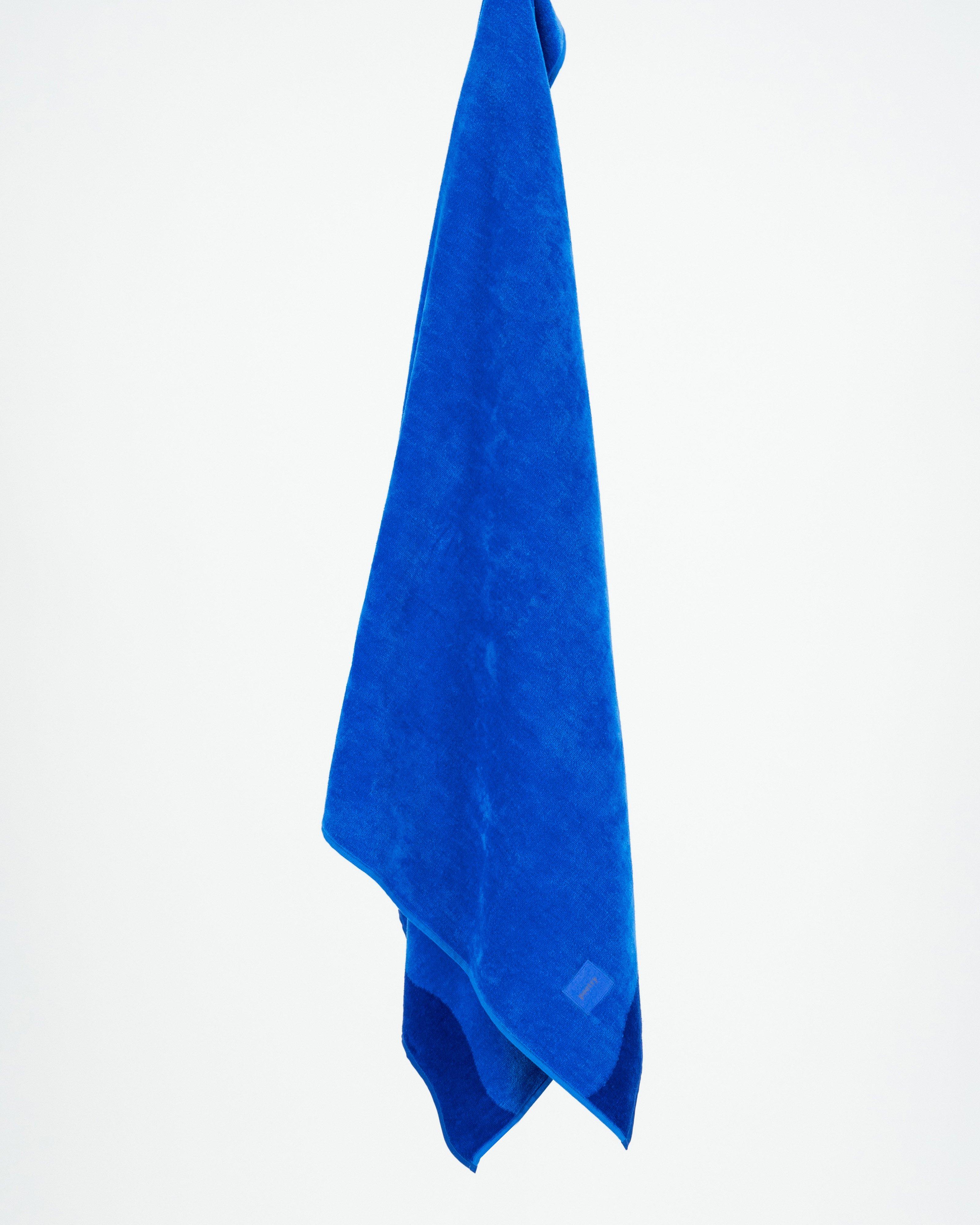 Cleo Scalloped Beach Towel -  Blue