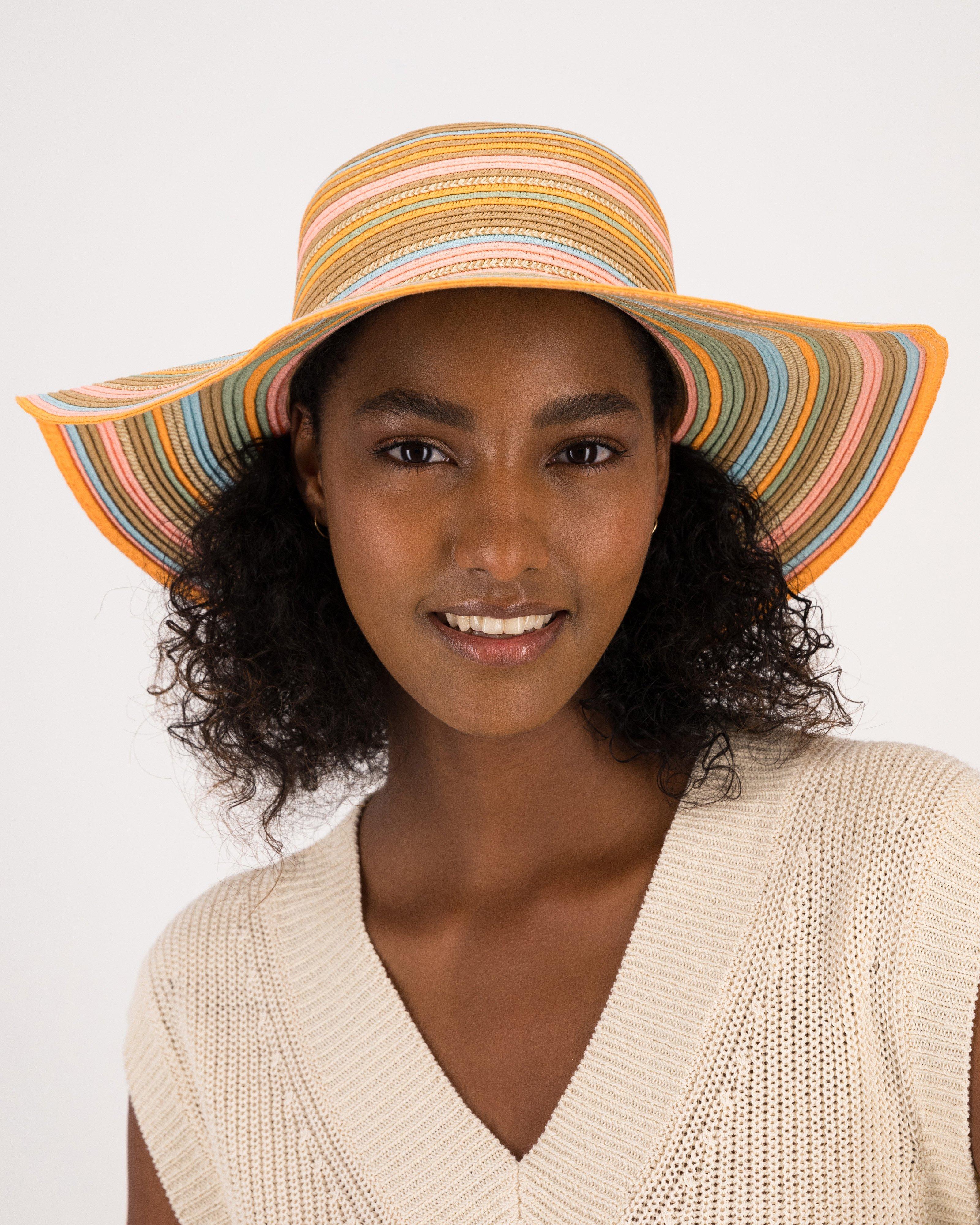 Zula Wide-Brimmed Straw Hat -  Assorted