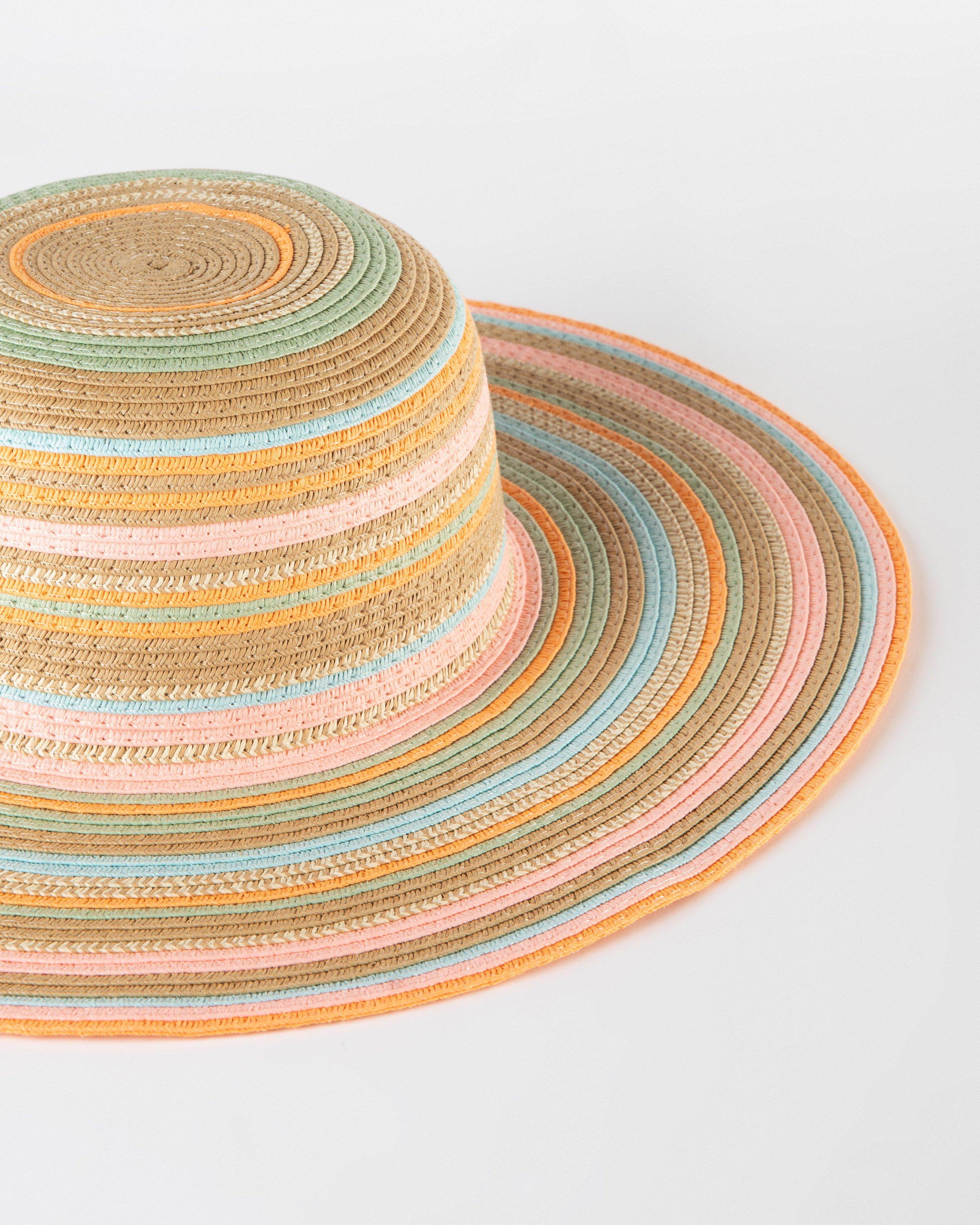 Zula Wide-Brimmed Straw Hat -  Assorted