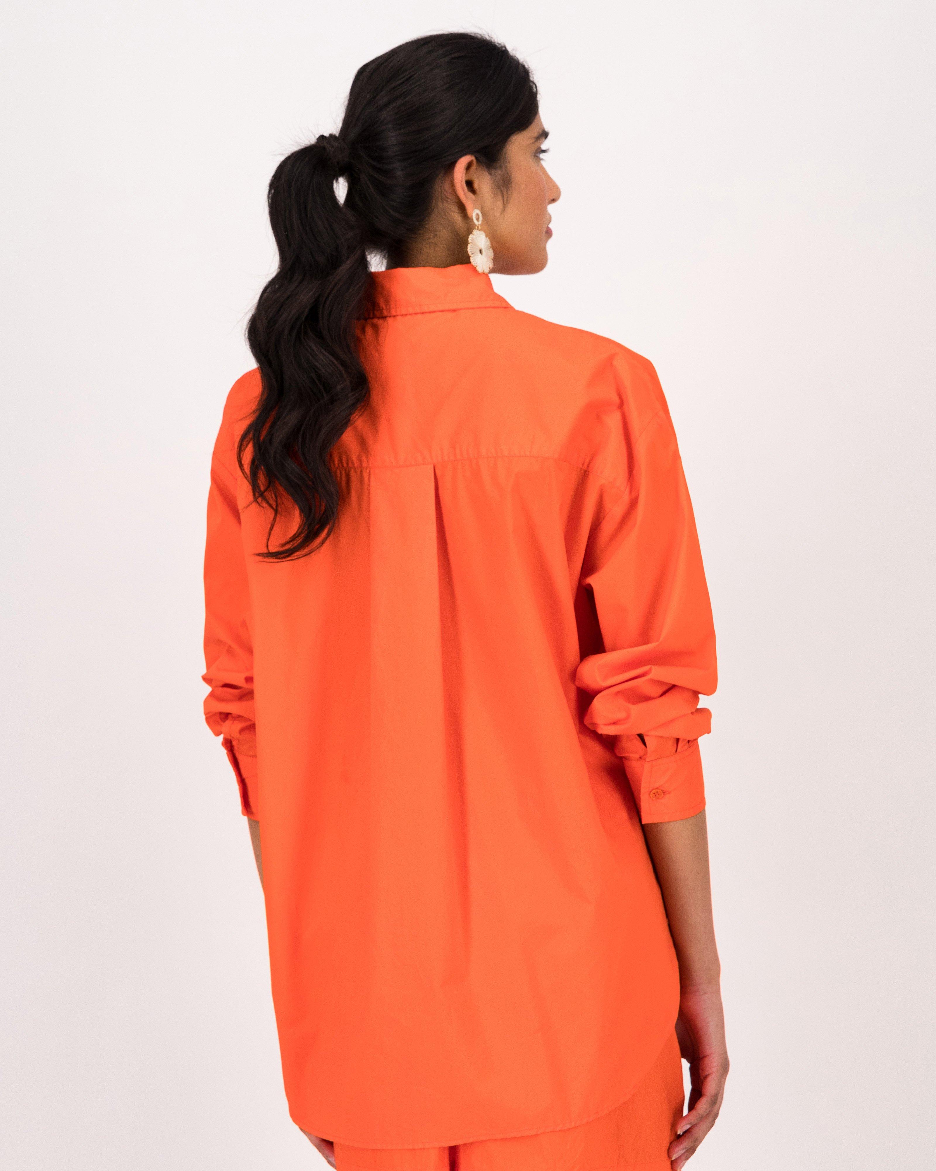 Kata Poplin Shirt -  Orange