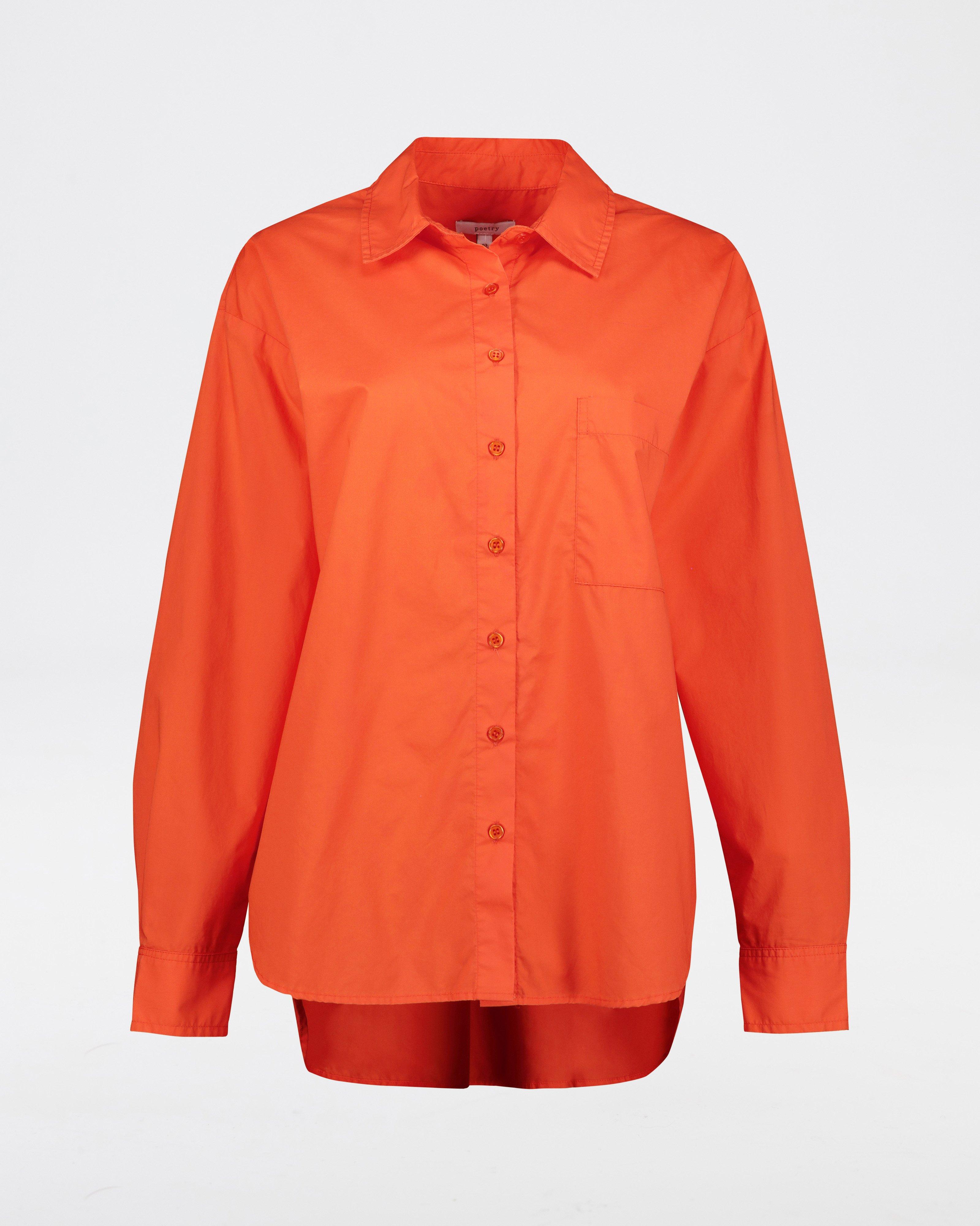 Kata Poplin Shirt -  Orange