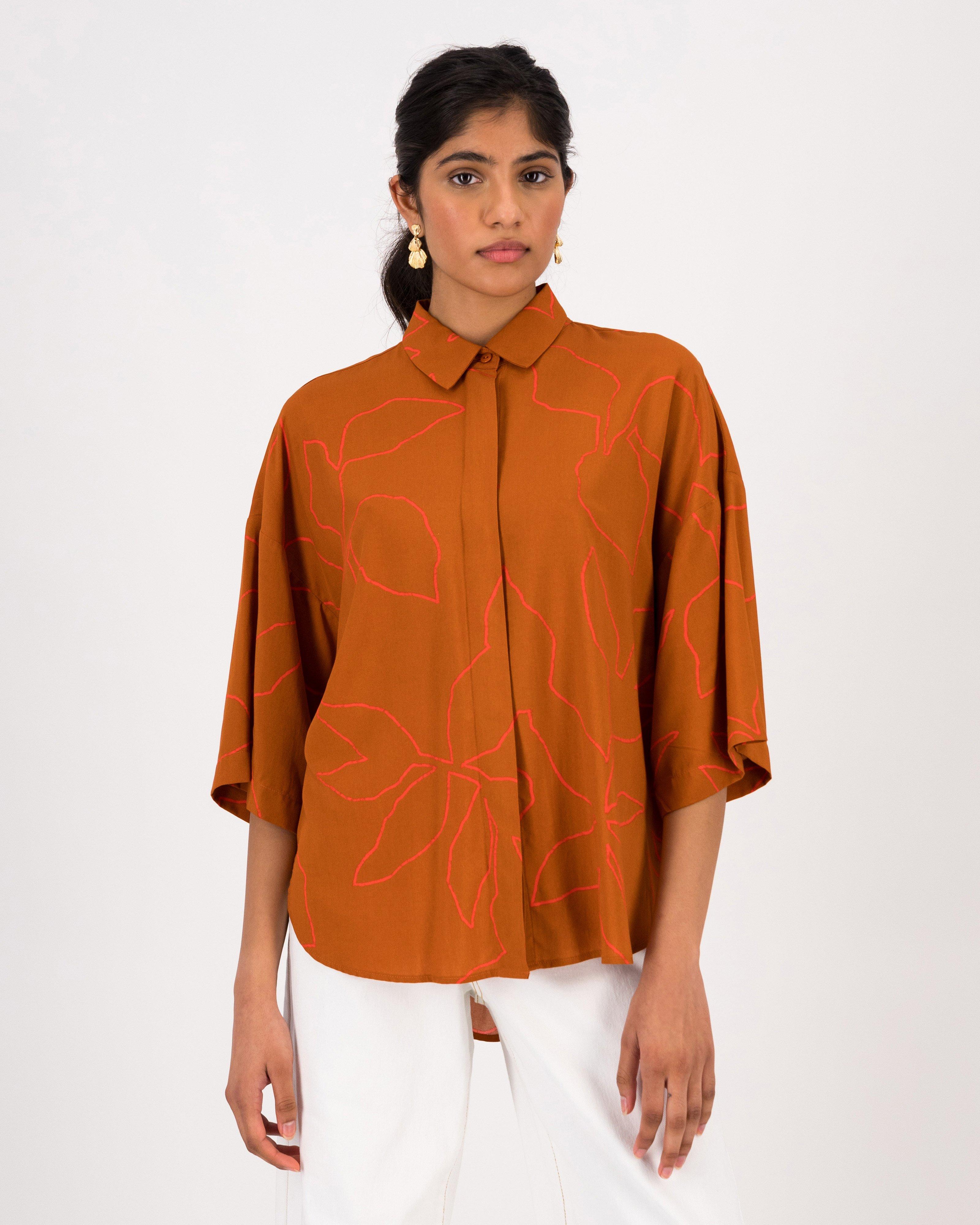 Oceana Shirt -  Brown