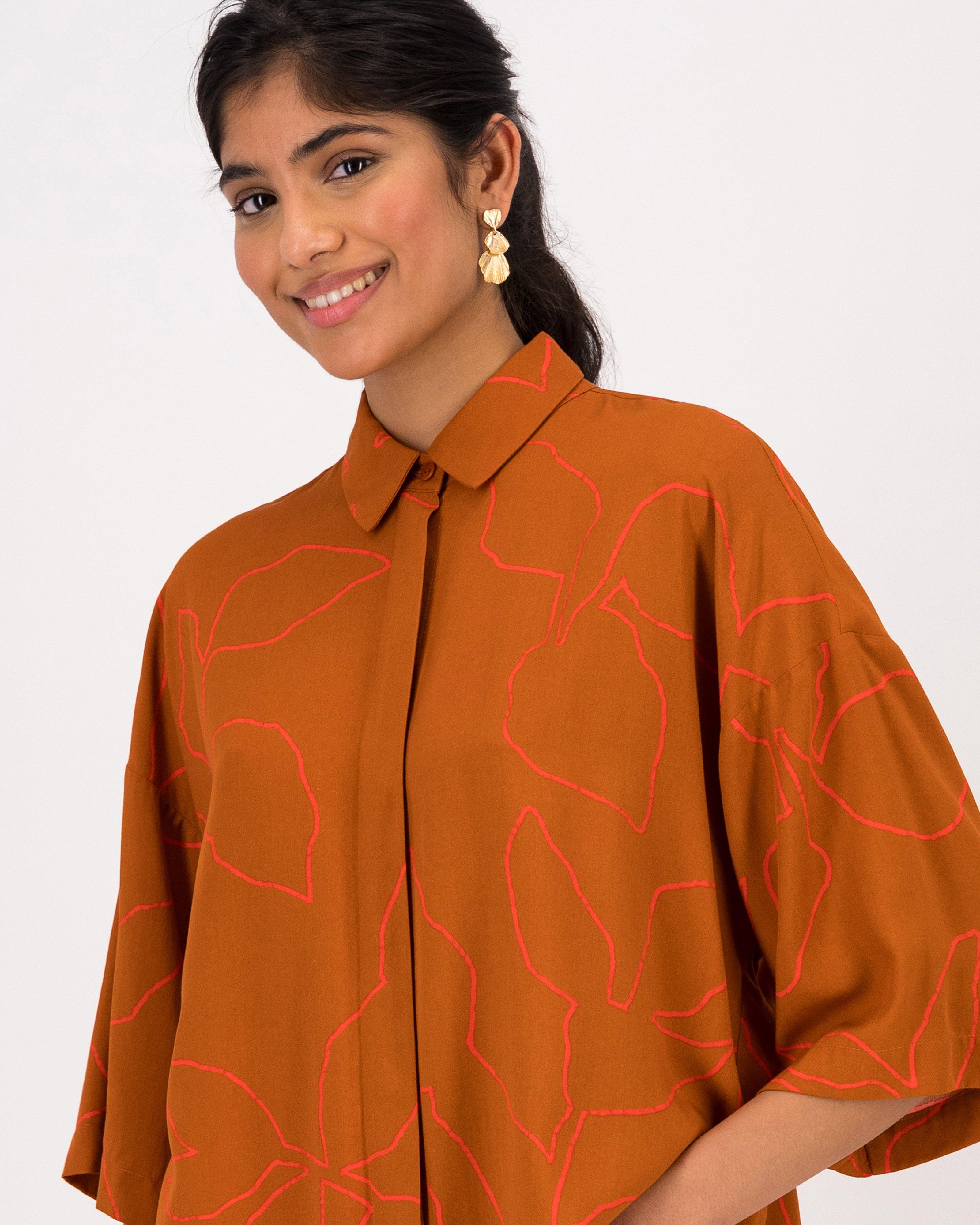 Oceana Shirt -  Brown