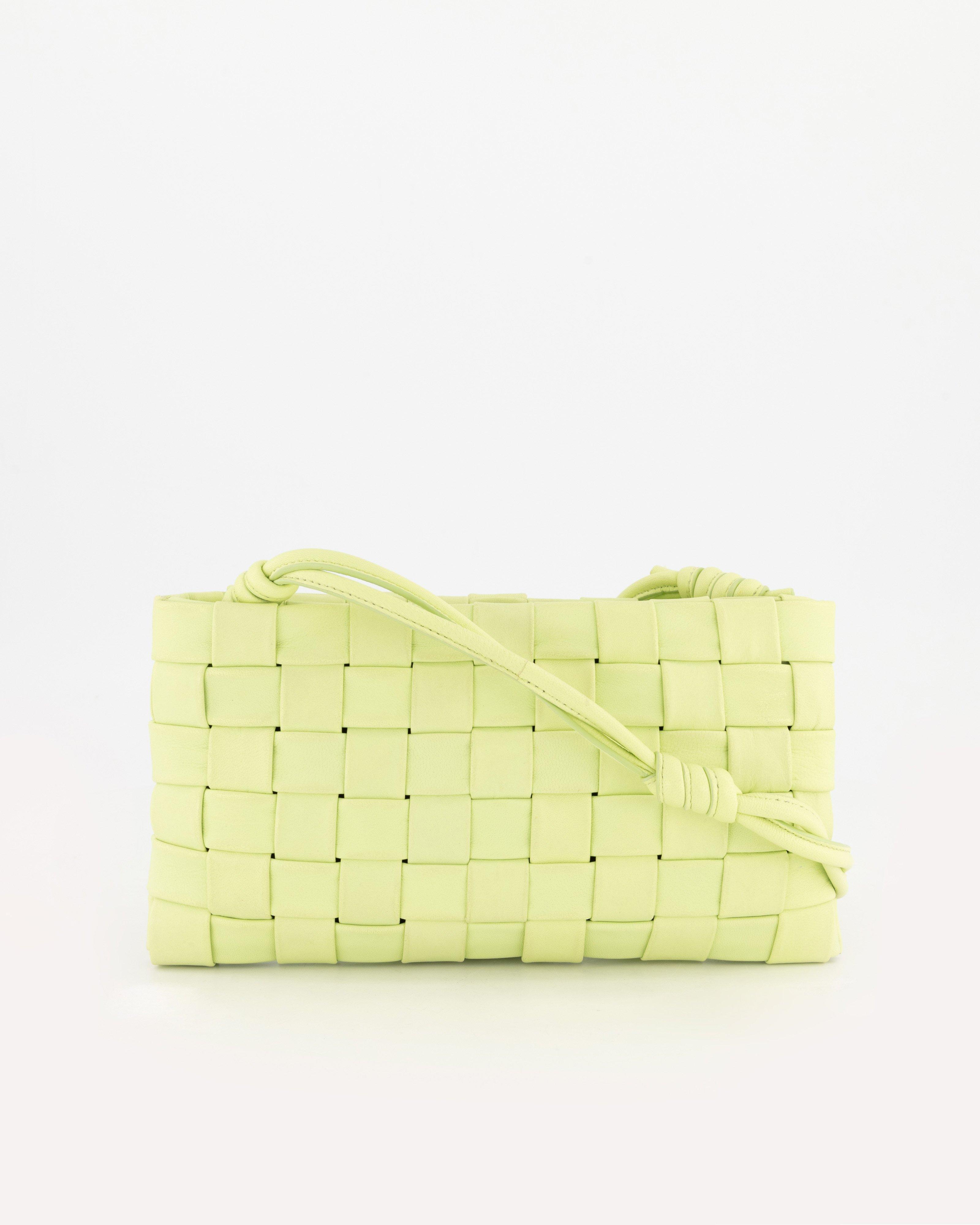 Daniela Plaited Crossbody Bag -  Green