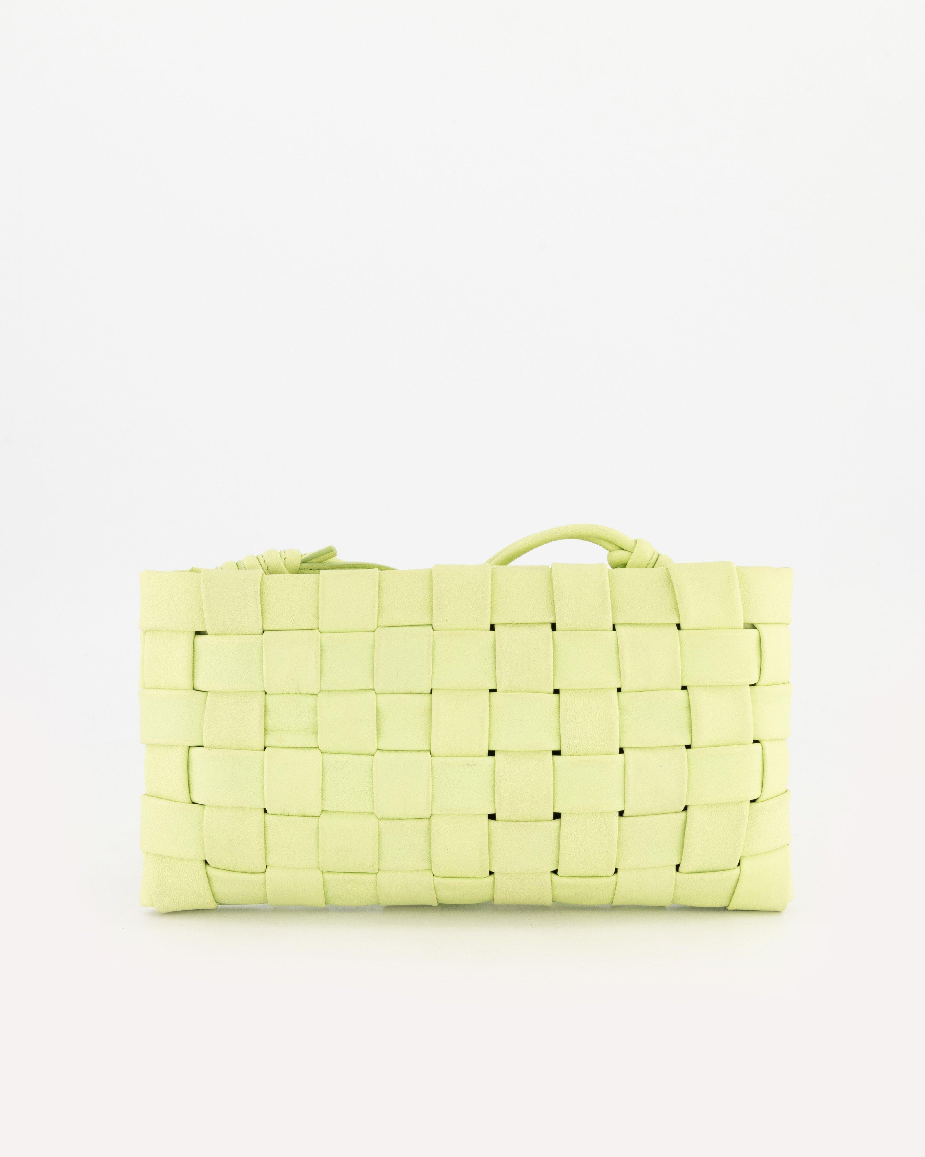 Daniela Plaited Crossbody Bag -  Green