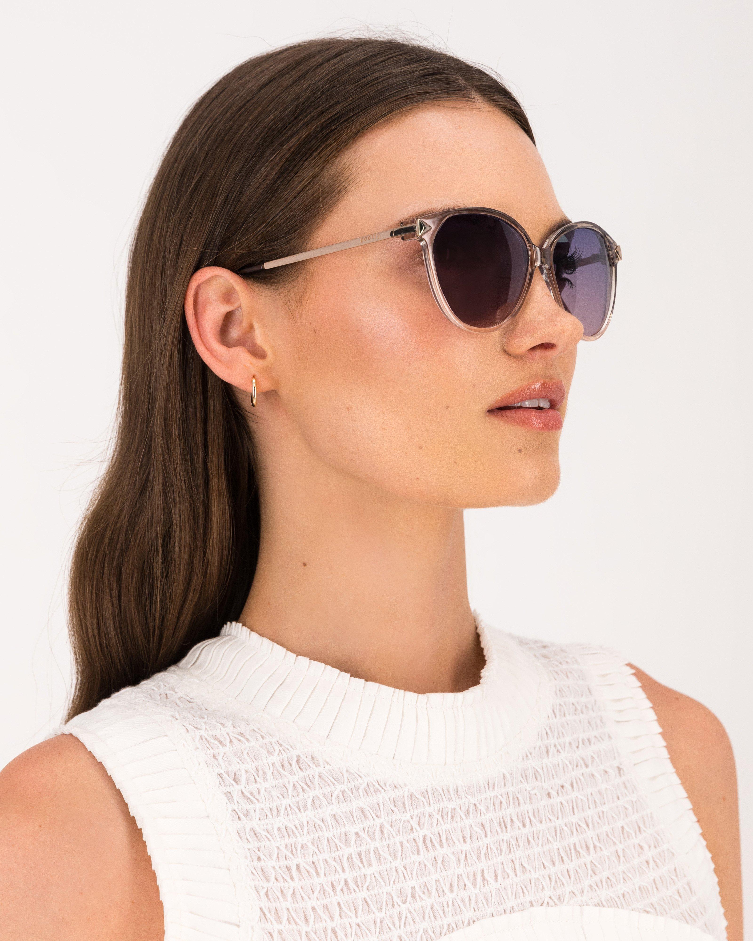 Ombre Oval Polarised Sunglasses -  Grey