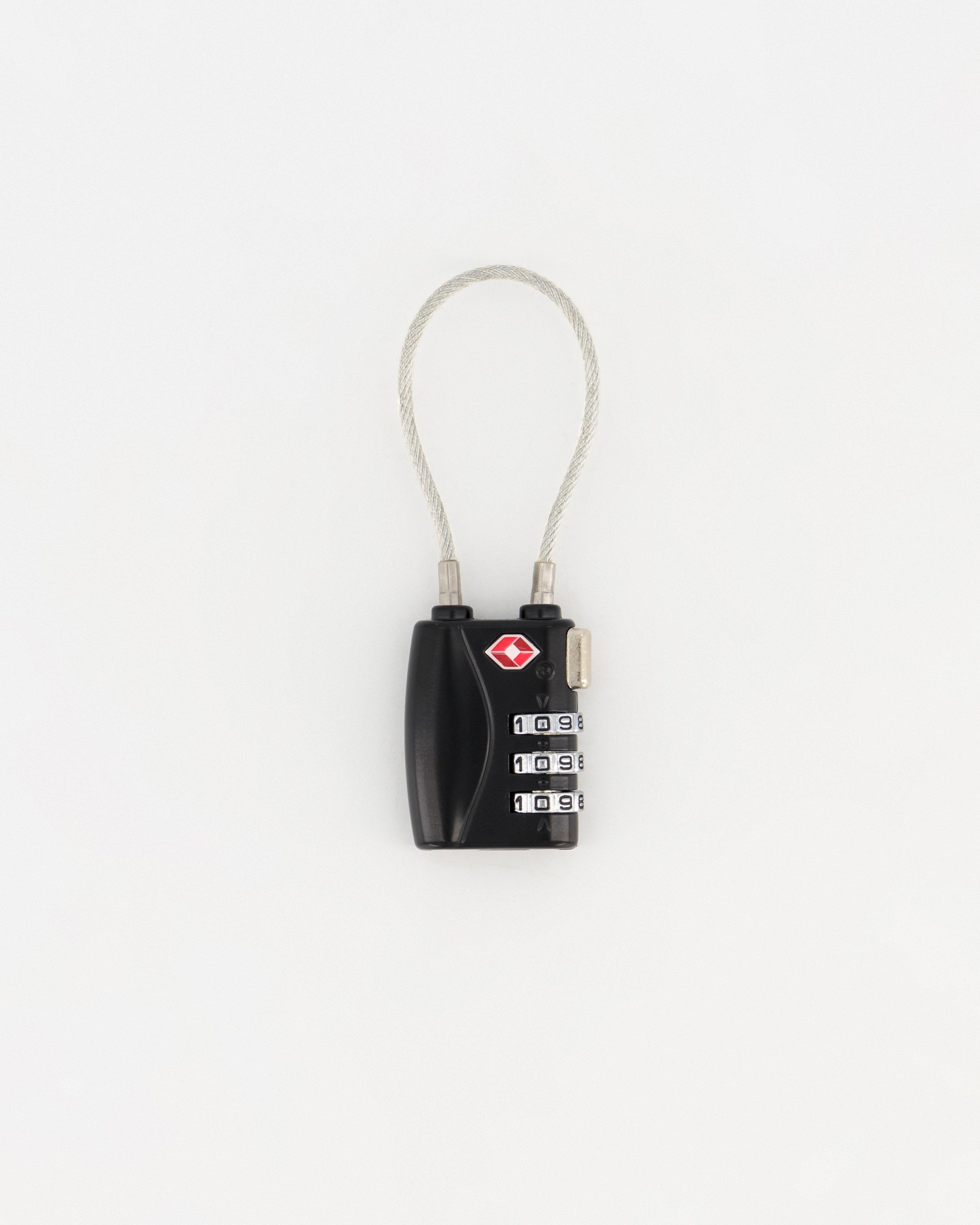 Cape Union 3-Dial Combination TSA Lock -  Black