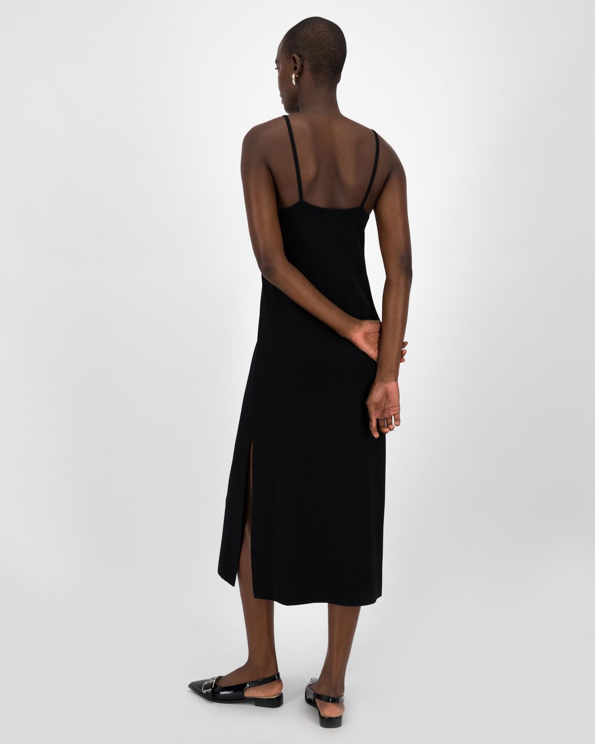 Cleo Strappy Dress -  Black