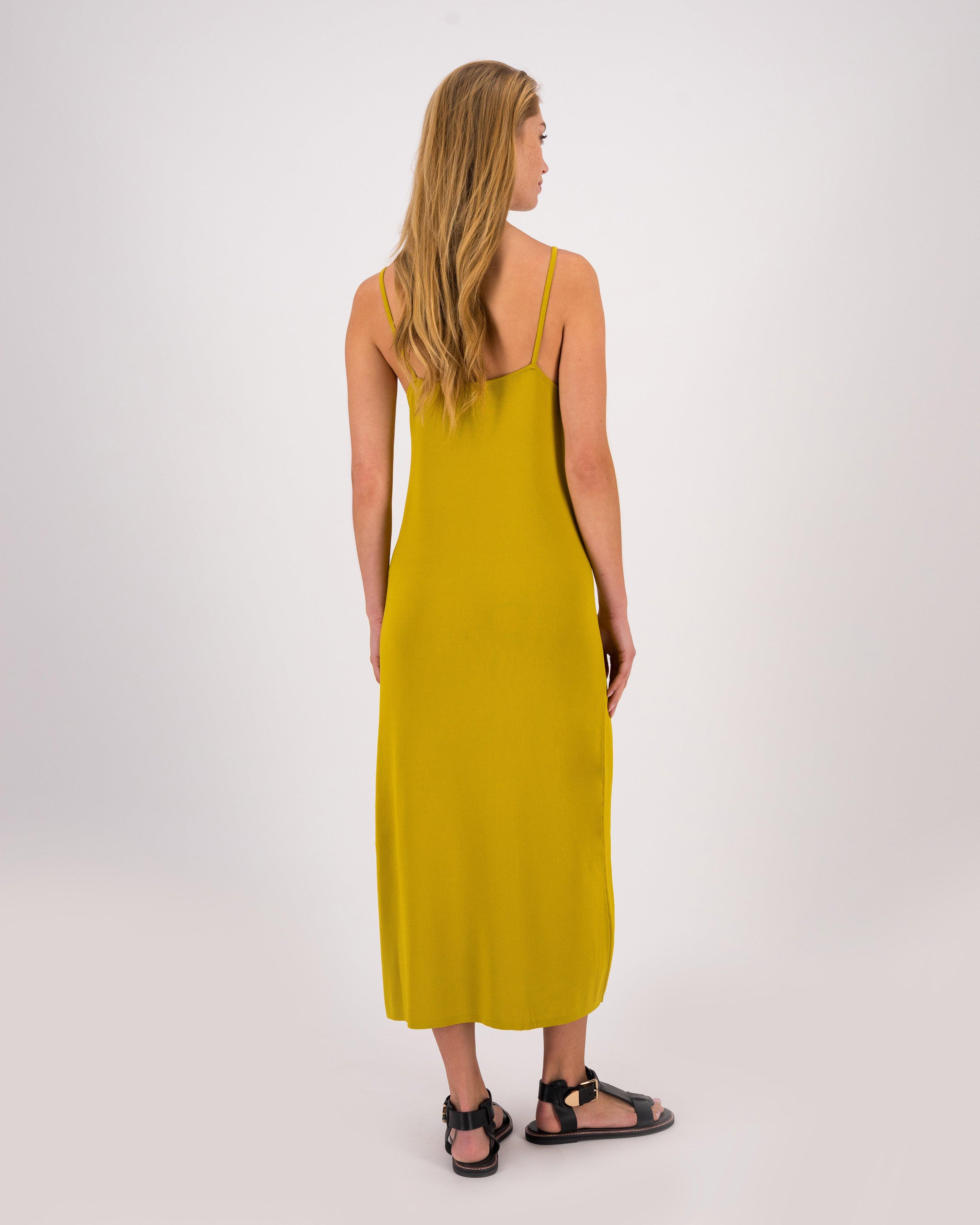 Cleo Strappy Dress -  Yellow