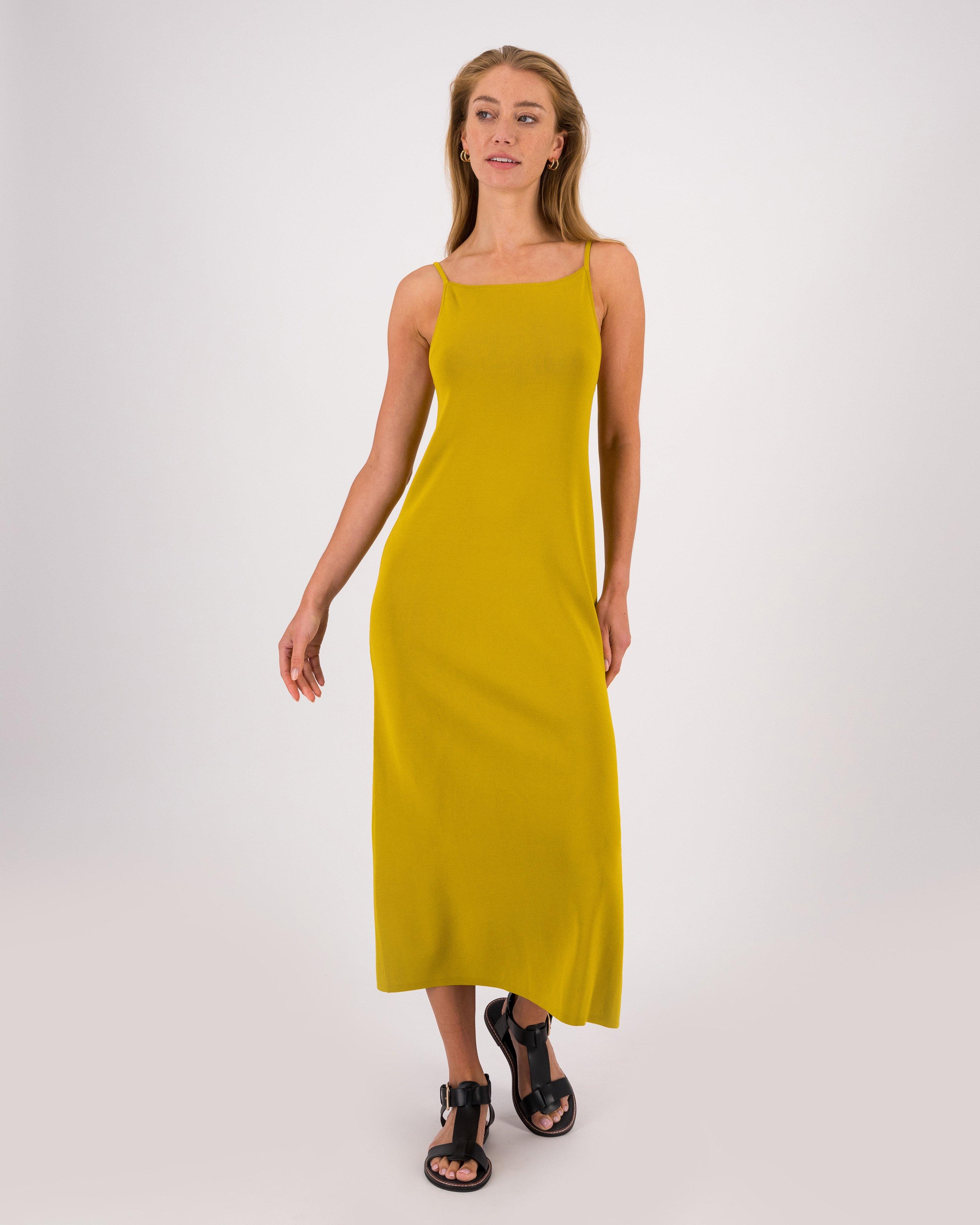 Cleo Strappy Dress -  Yellow