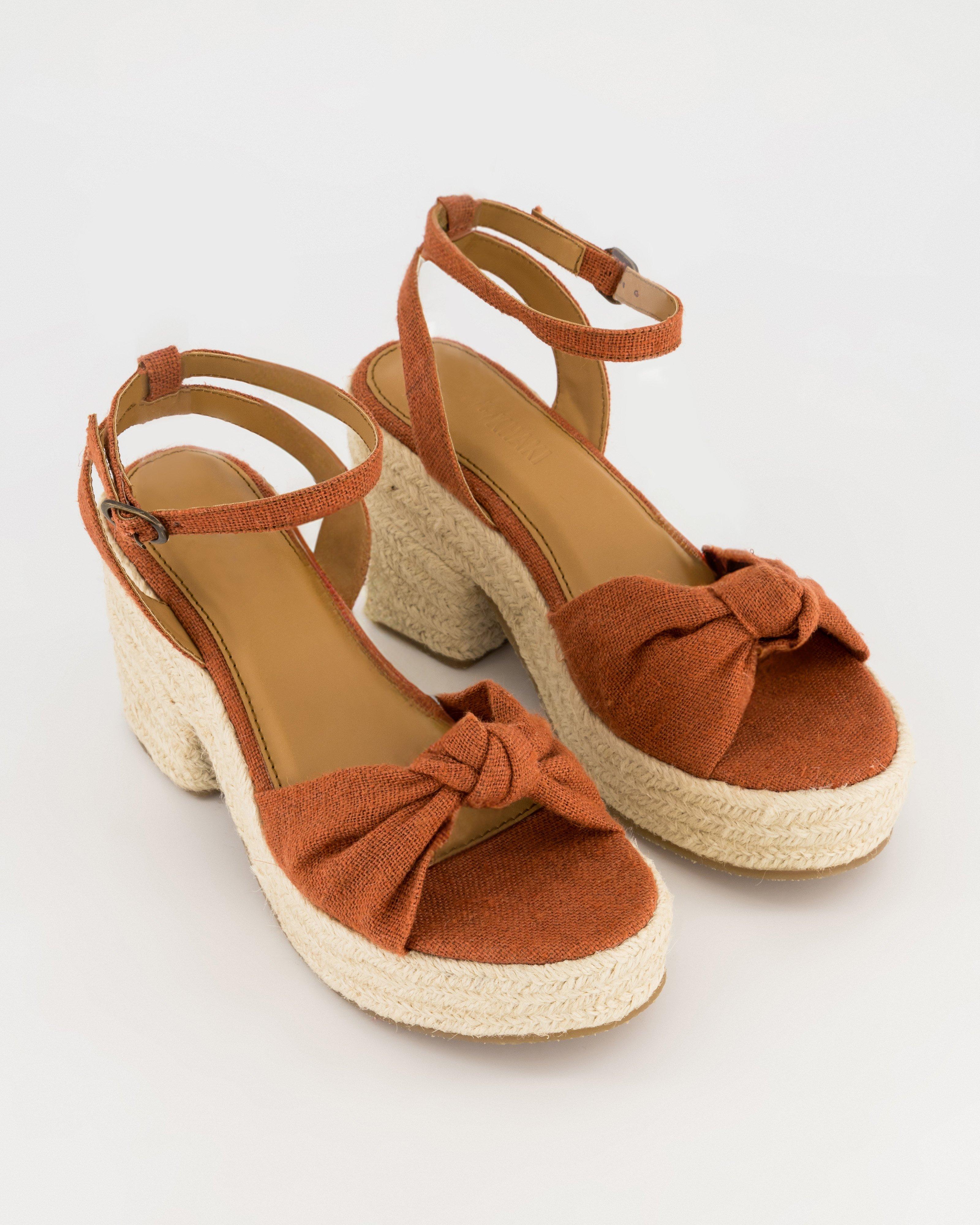 Women’s Natara Espadrille Heel -  Rust