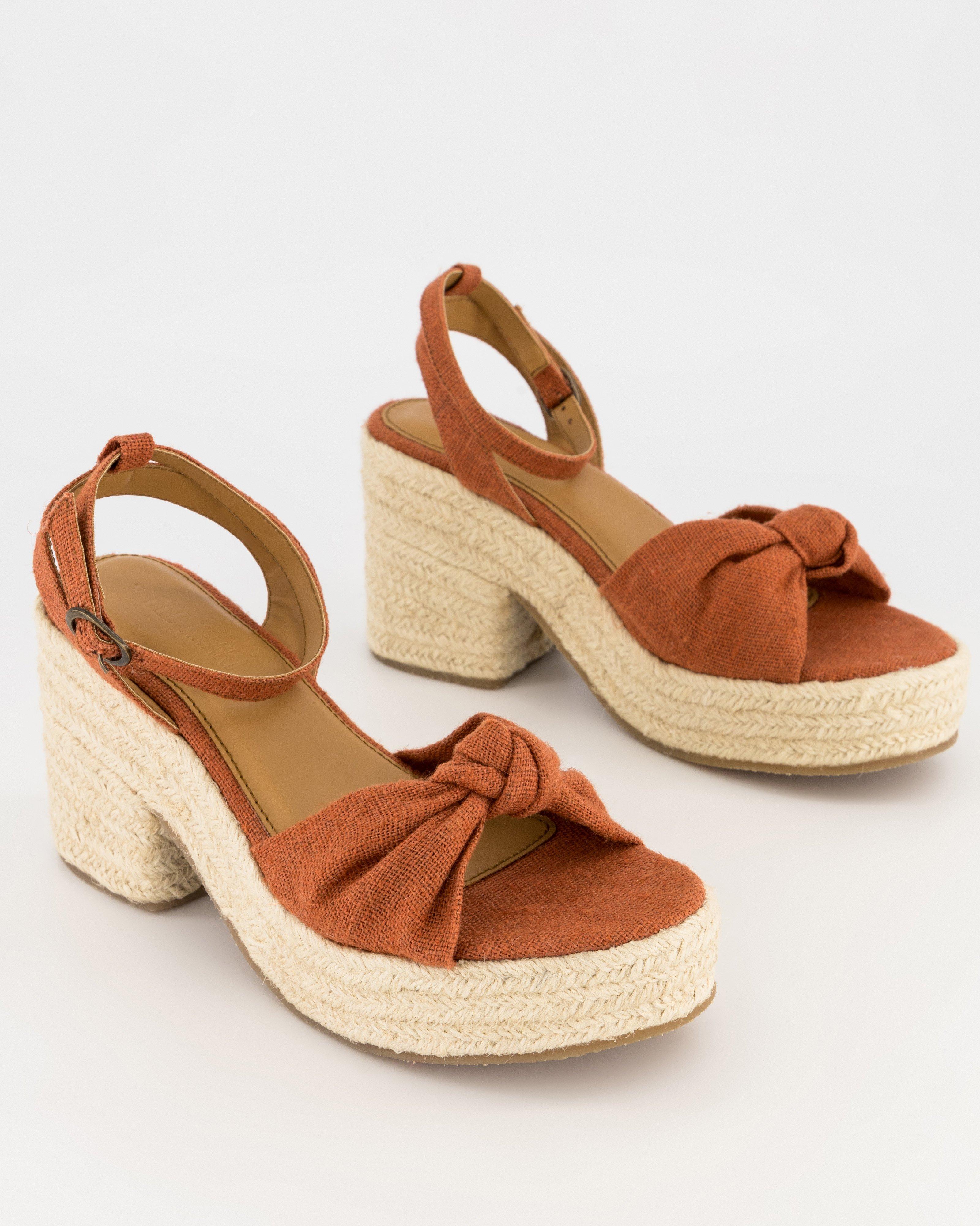 Women’s Natara Espadrille Heel -  Rust