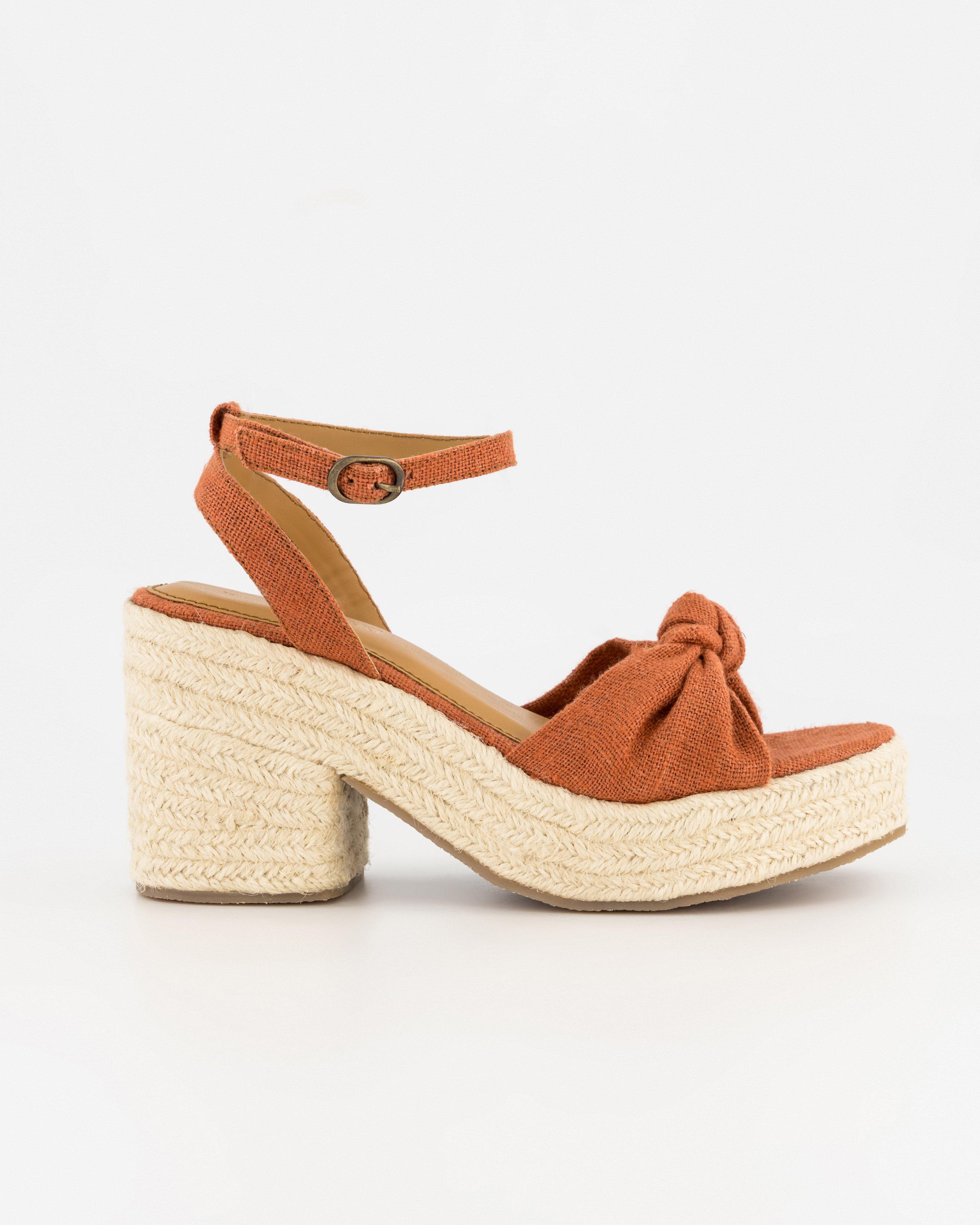 Women’s Natara Espadrille Heel -  Rust