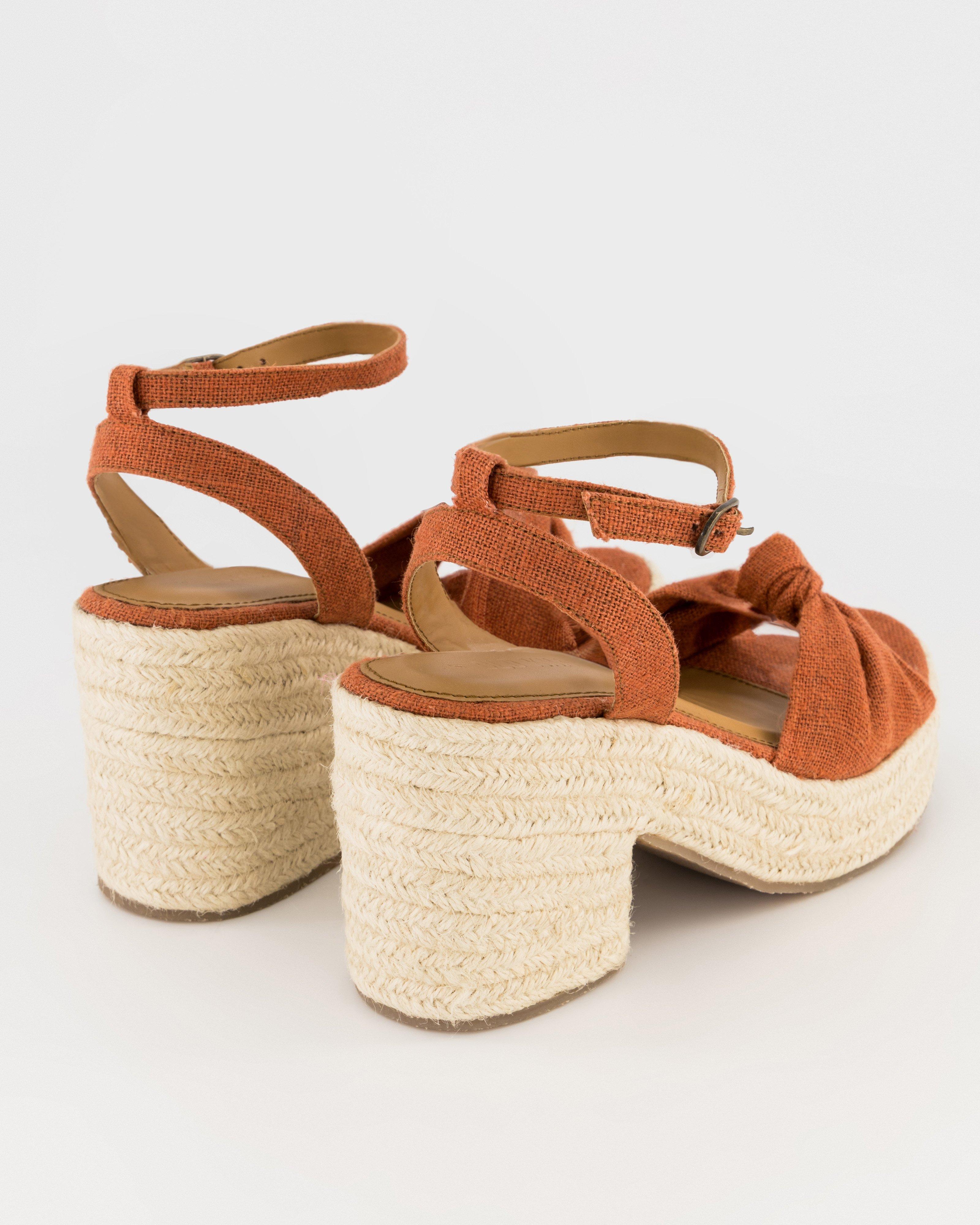 Women’s Natara Espadrille Heel -  Rust