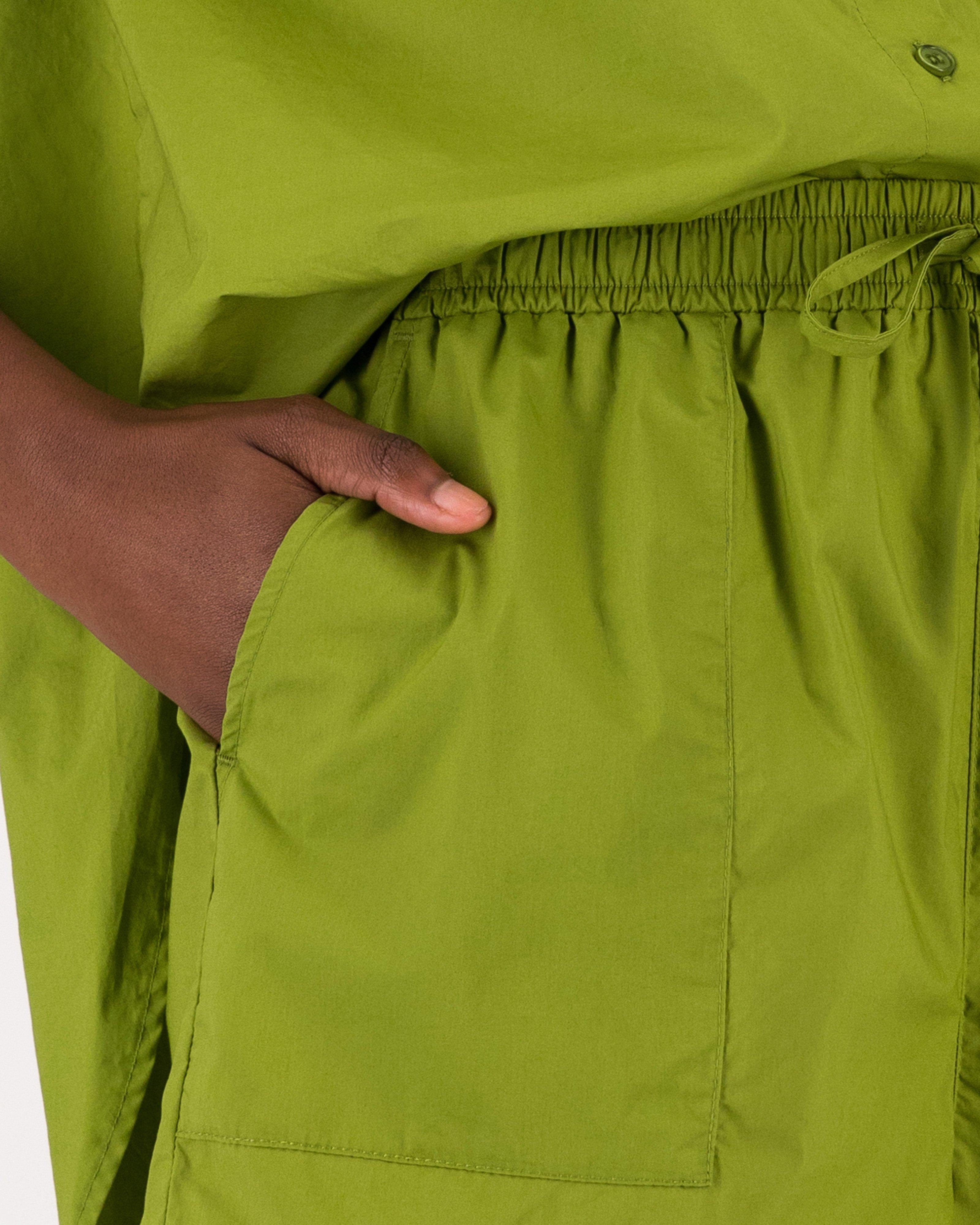 Kata Poplin Shorts -  Green