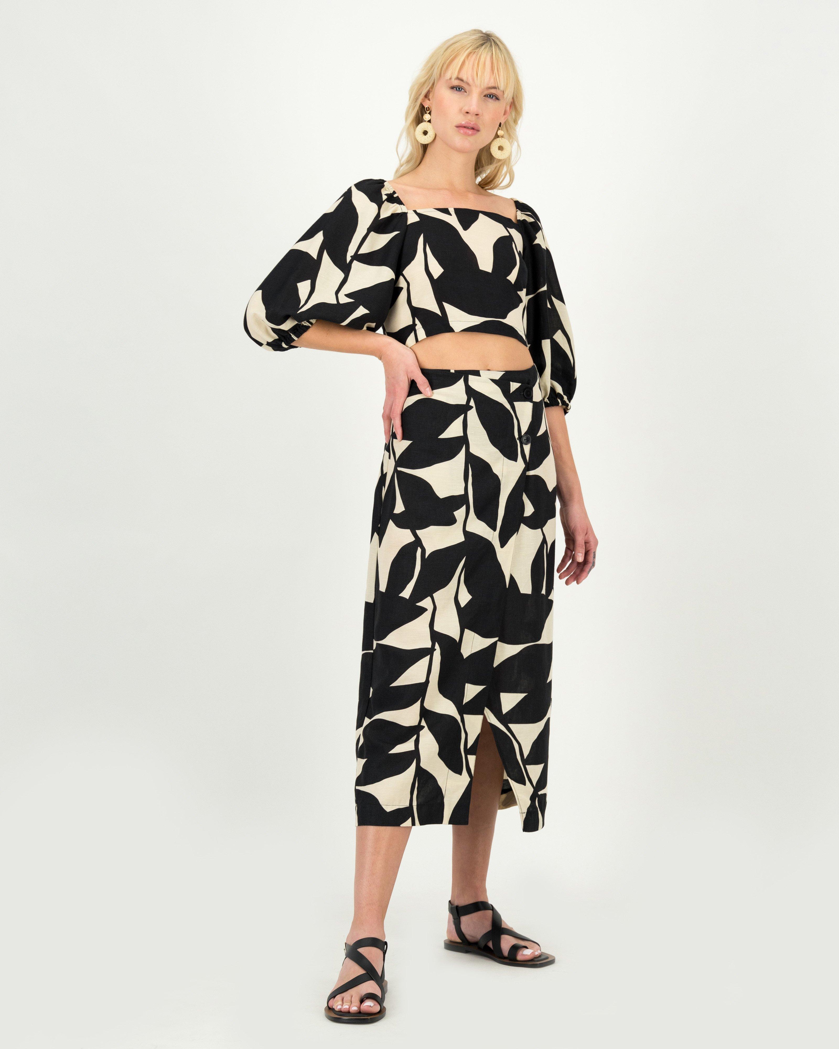 Serene Printed Wrap Skirt Poetry Clothing Store