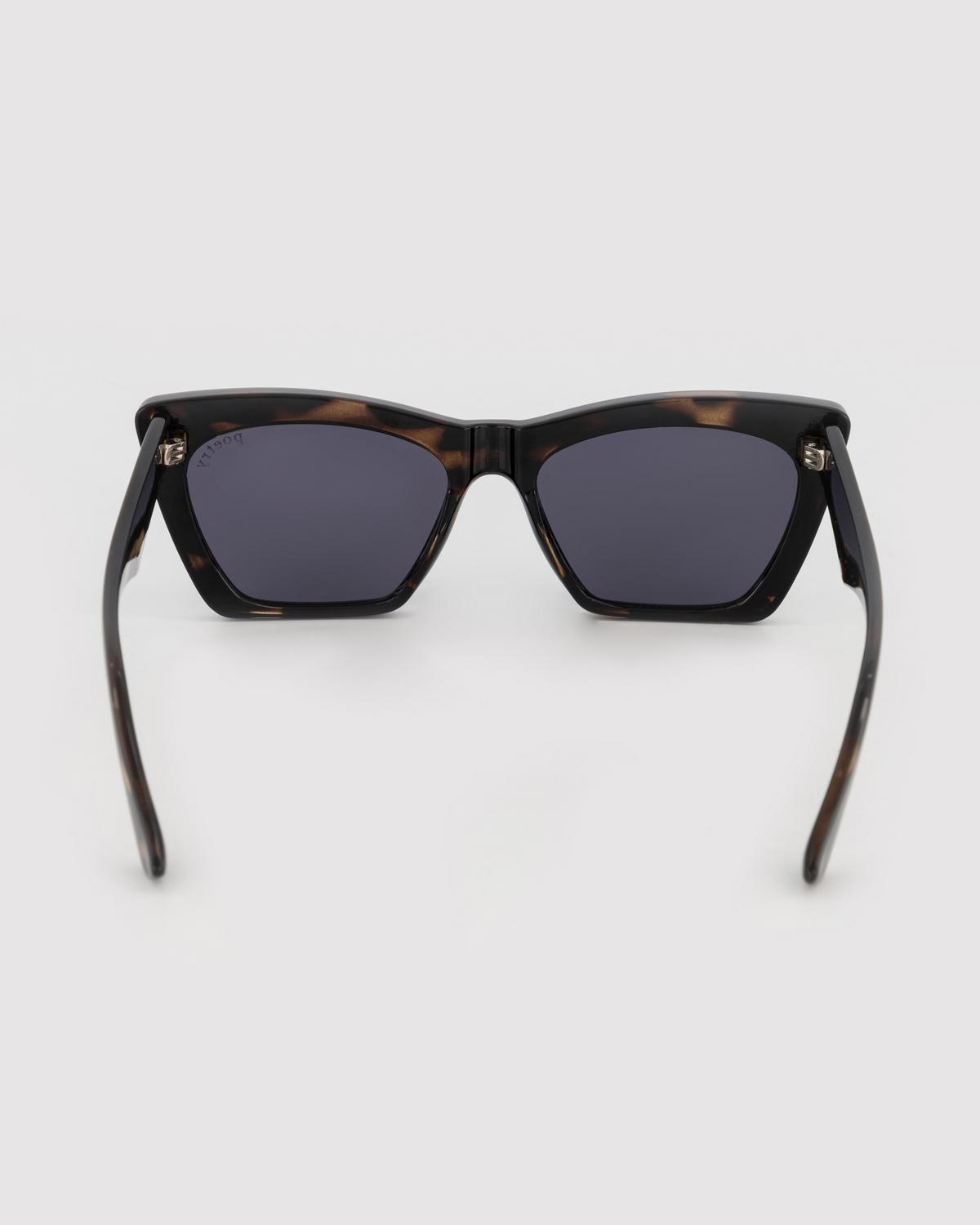 Square Cat-Eye Polycarbonate Sunglasses -  Brown