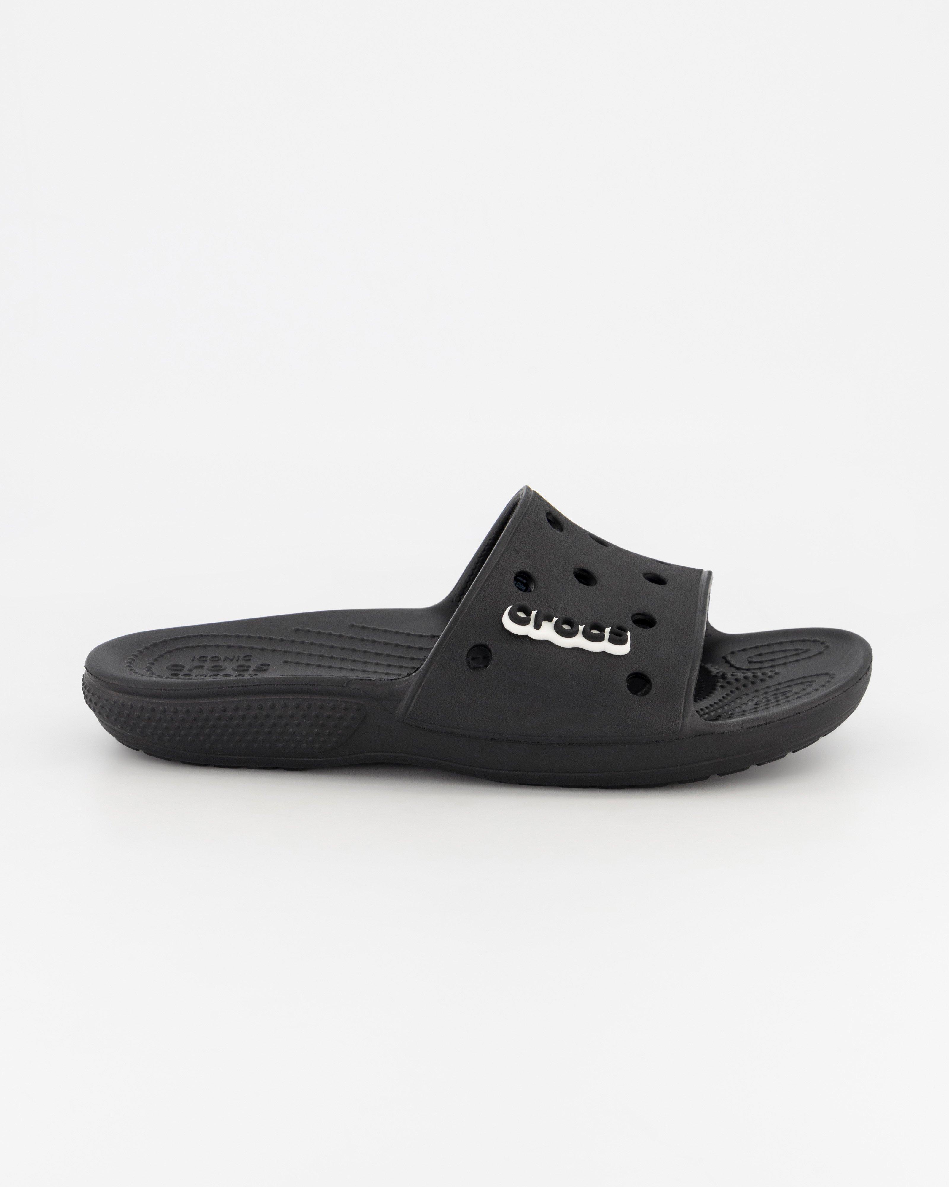 Men's Crocs Classic Slide -  Black