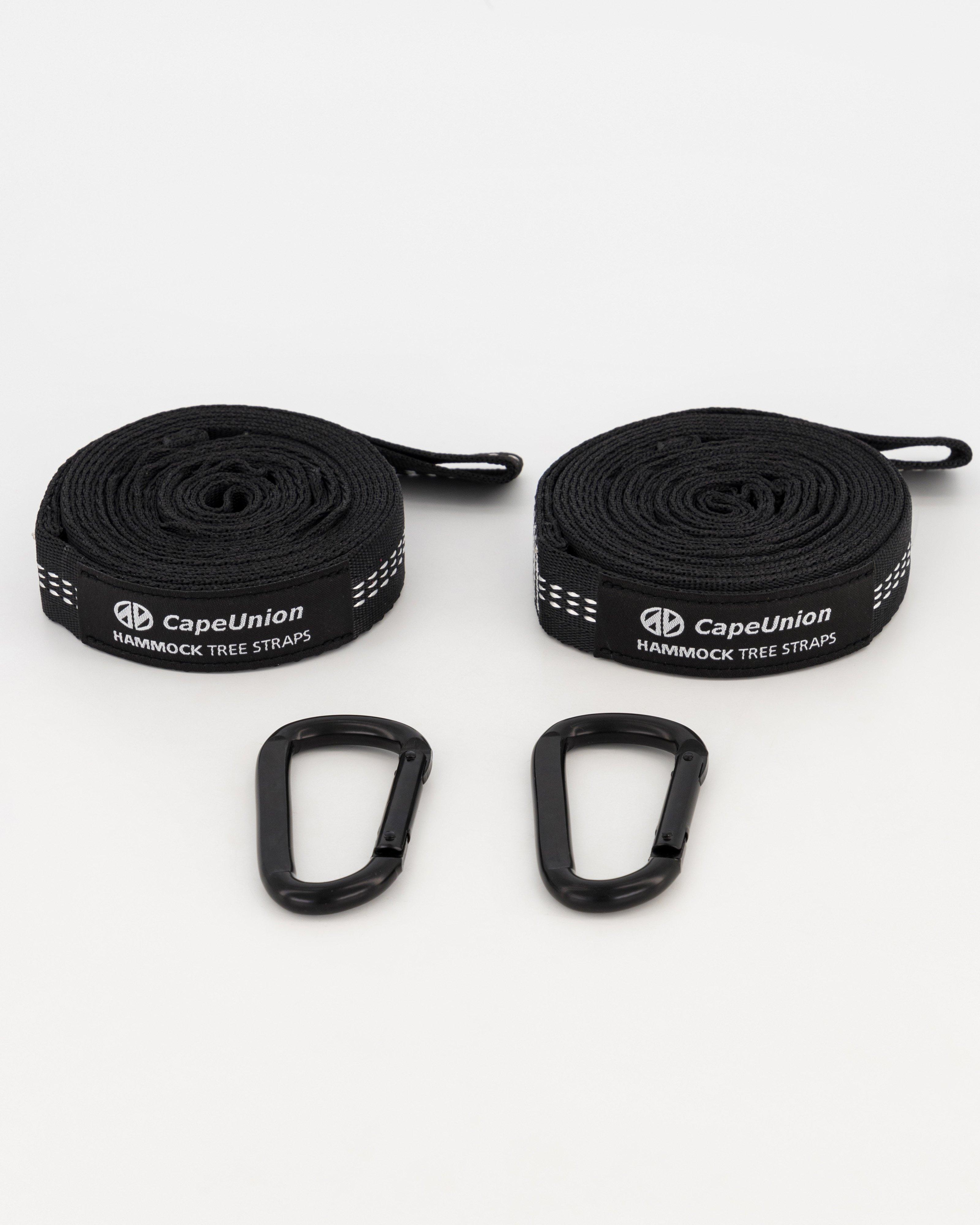 Cape Union Hammock Tree Straps -  Black