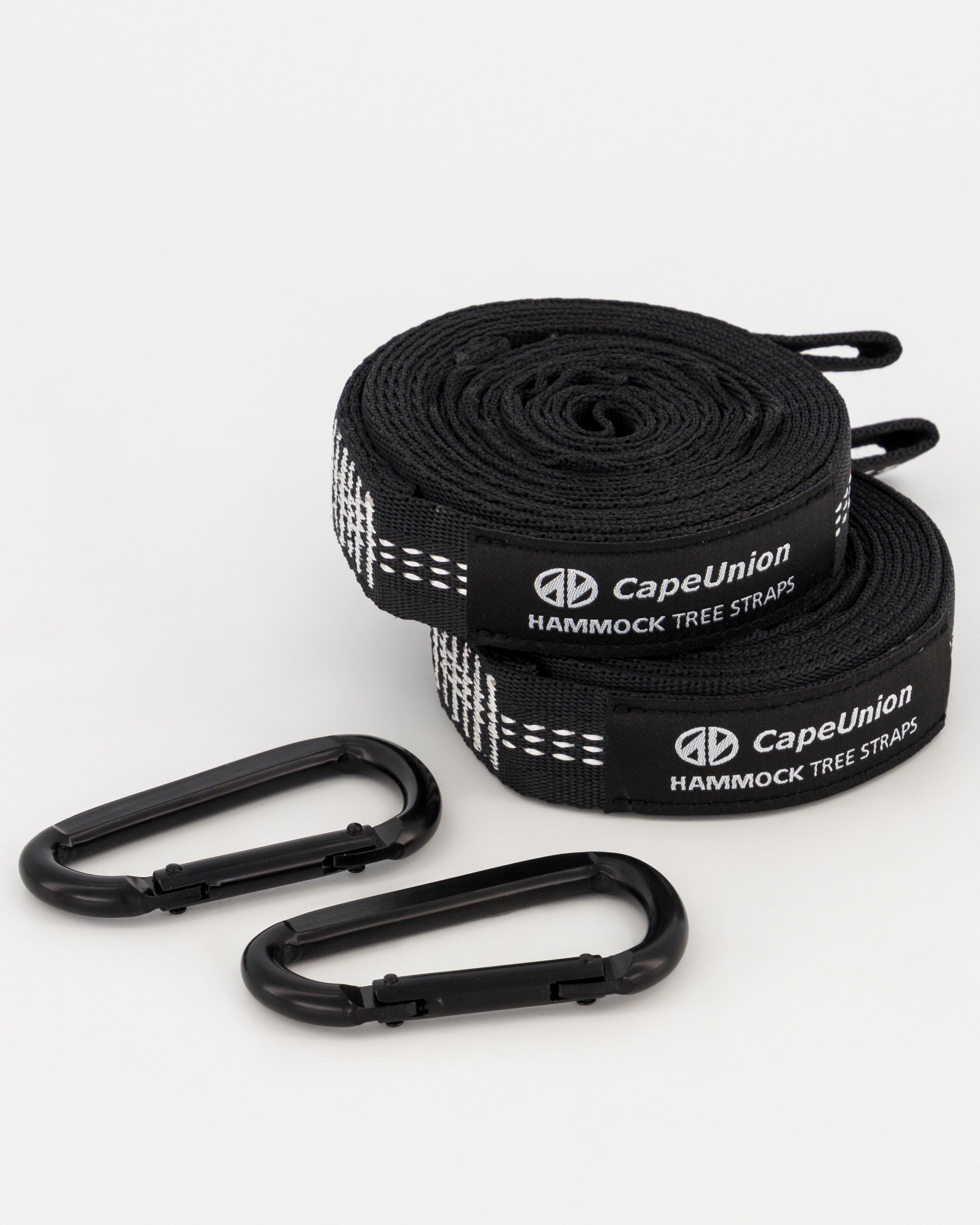 Cape Union Hammock Tree Straps -  Black