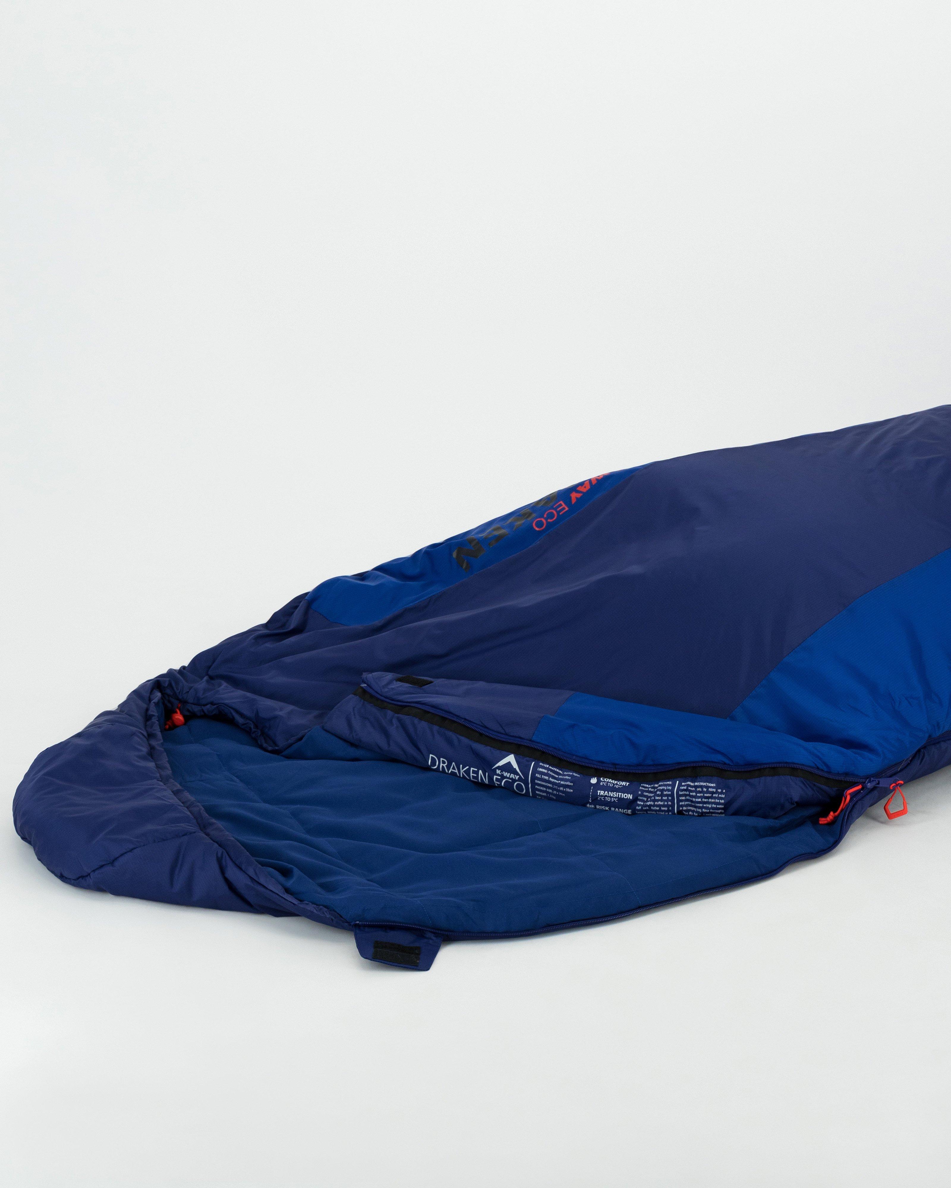 K-Way Draken Eco Sleeping Bag -  Blue