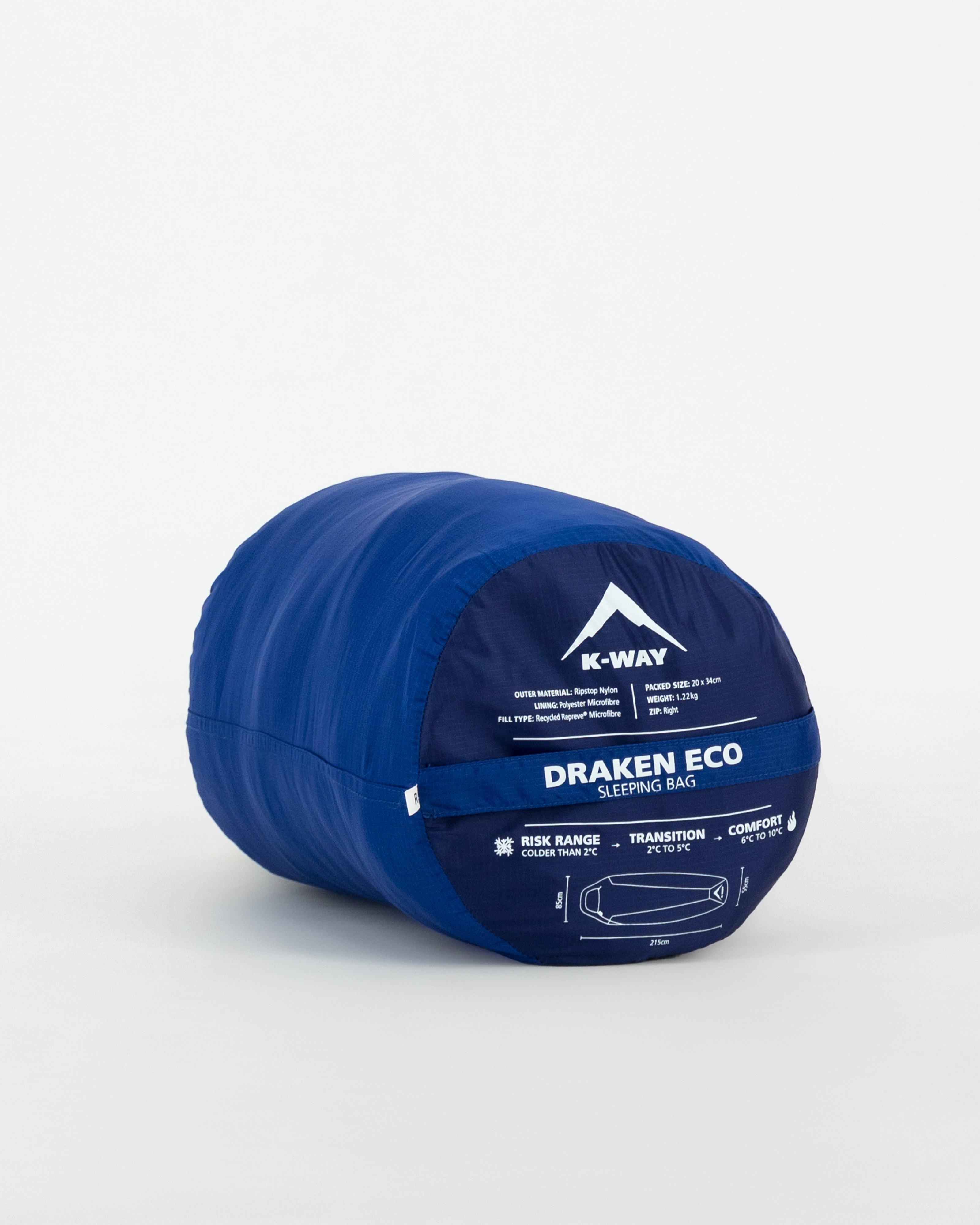 K-Way Draken Eco Sleeping Bag -  Blue