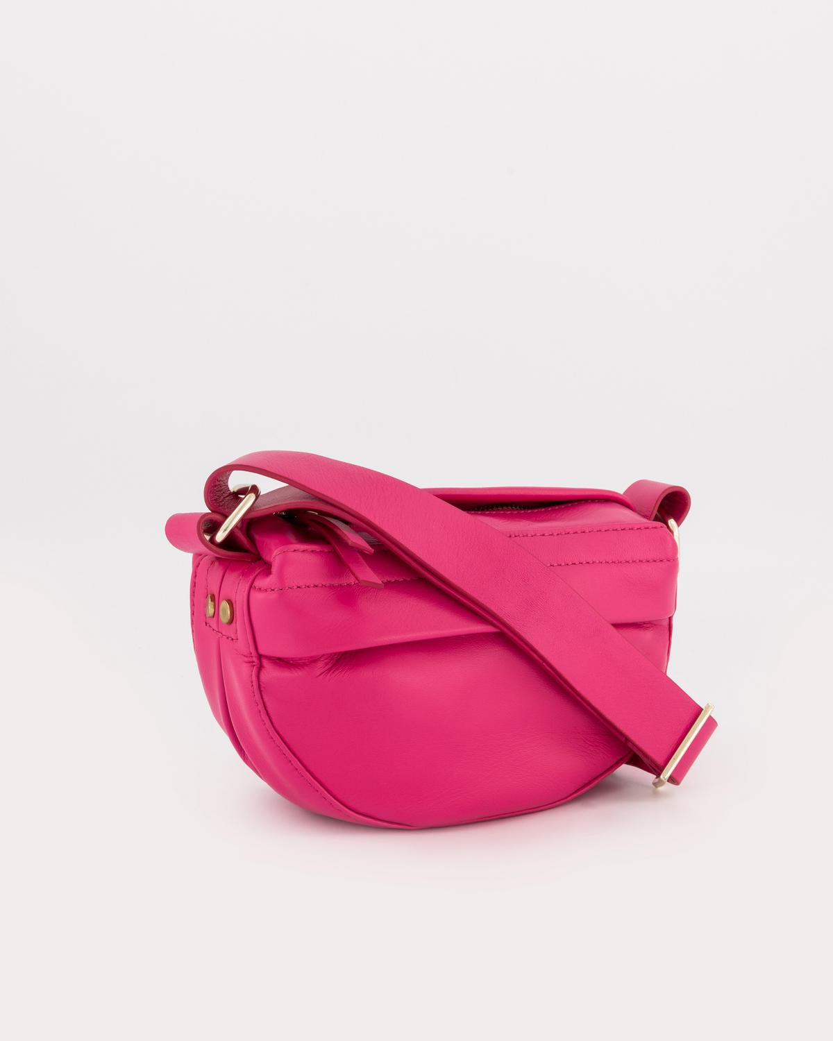 Essie Mini Leather Crossbody Bag -  Pink