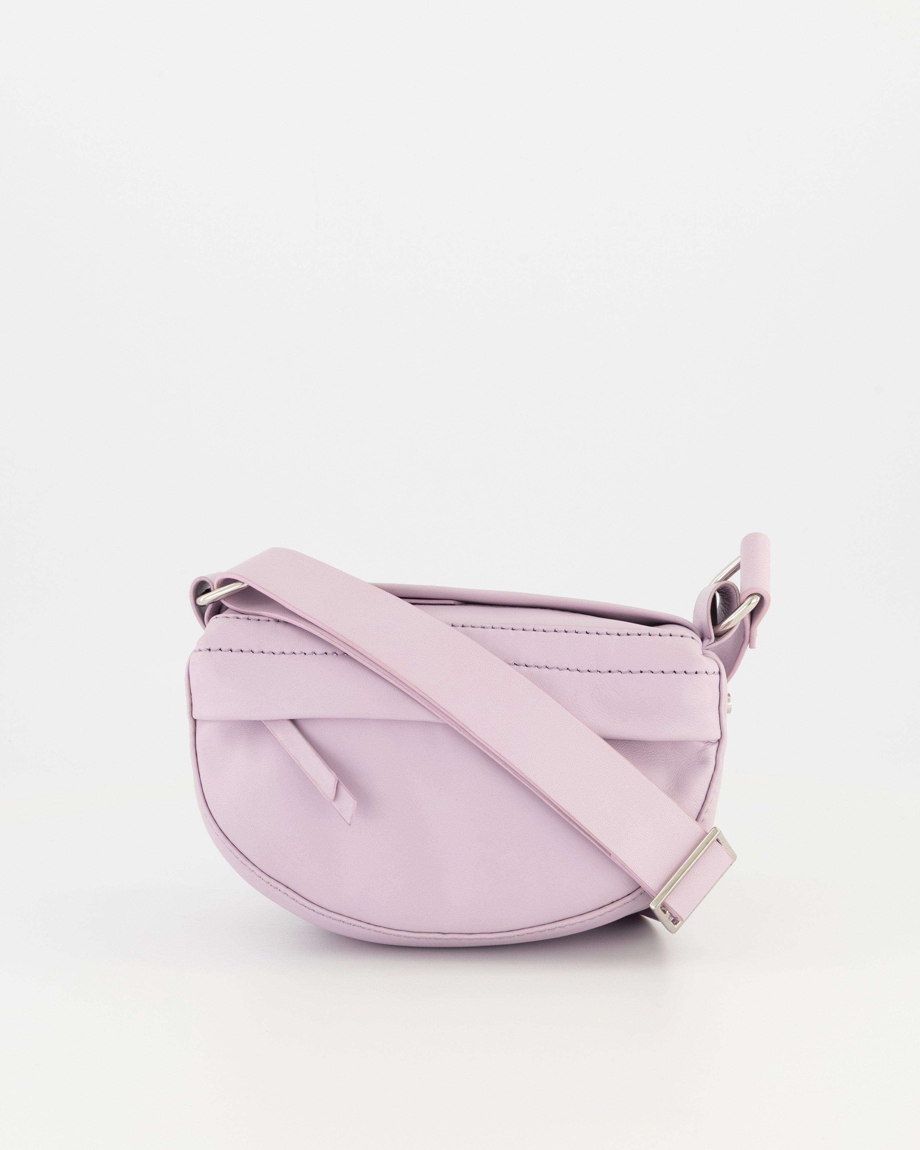 Essie Mini Leather Crossbody Bag -  Lilac