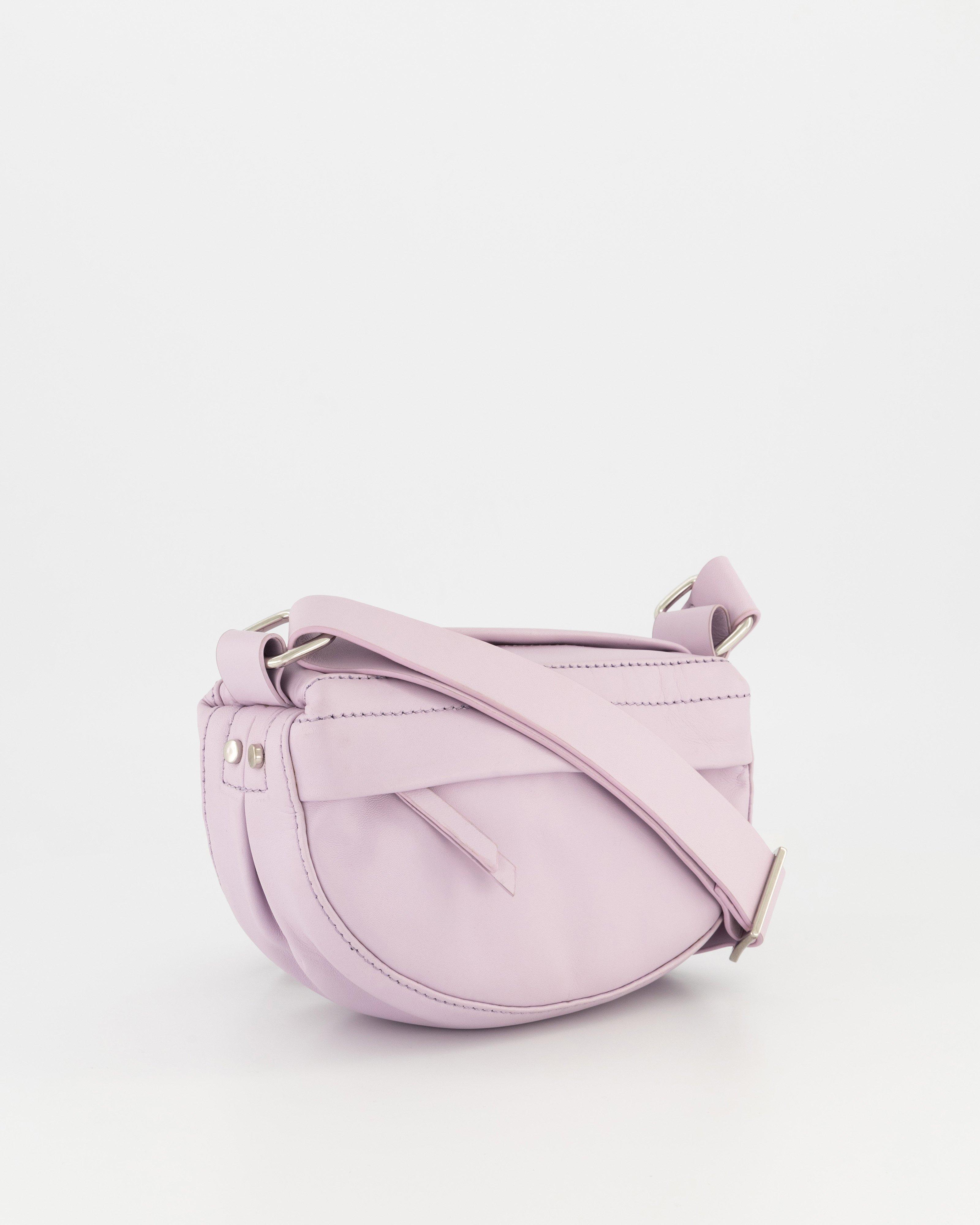 Essie Mini Leather Crossbody Bag -  Lilac