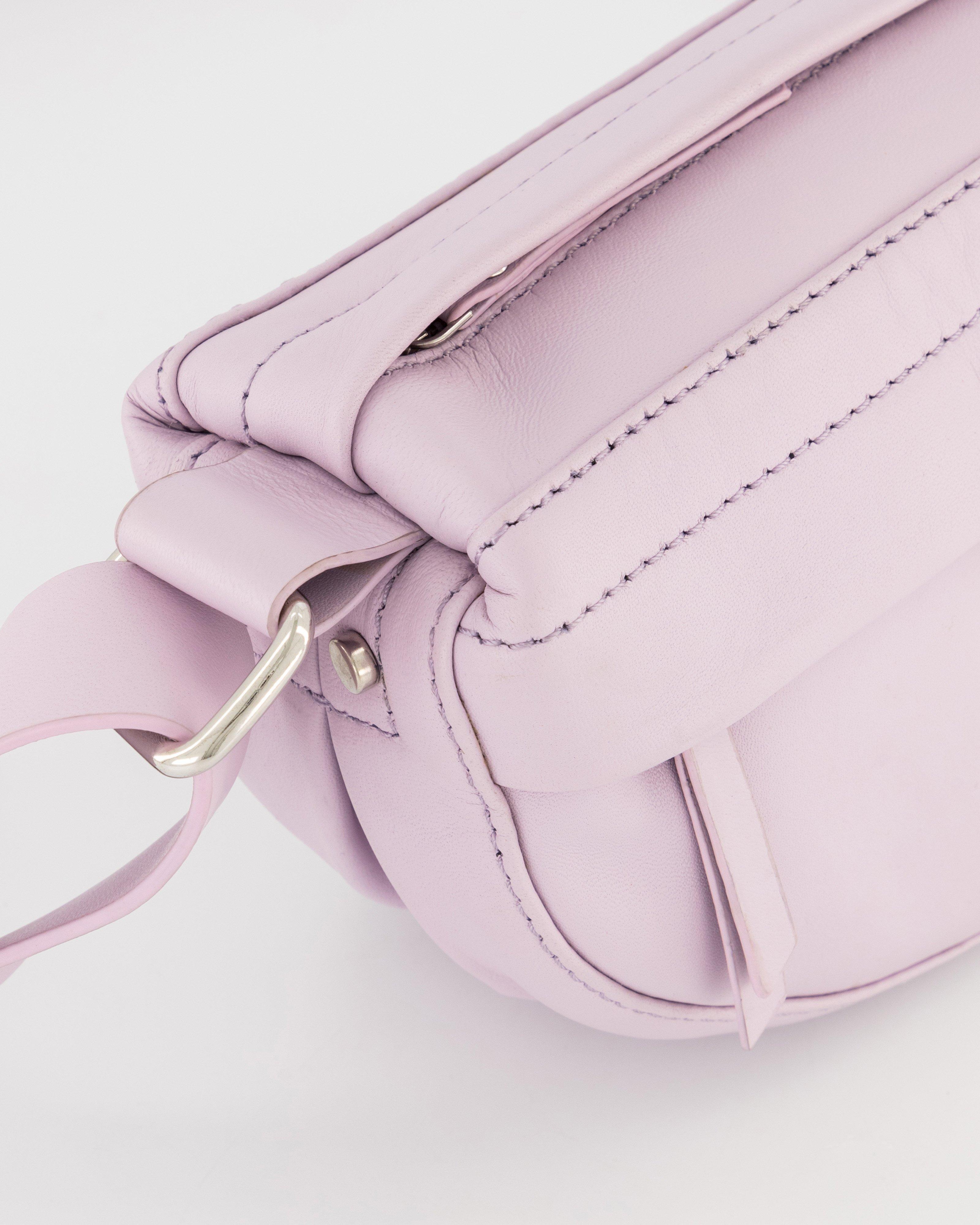 Essie Mini Leather Crossbody Bag -  Lilac