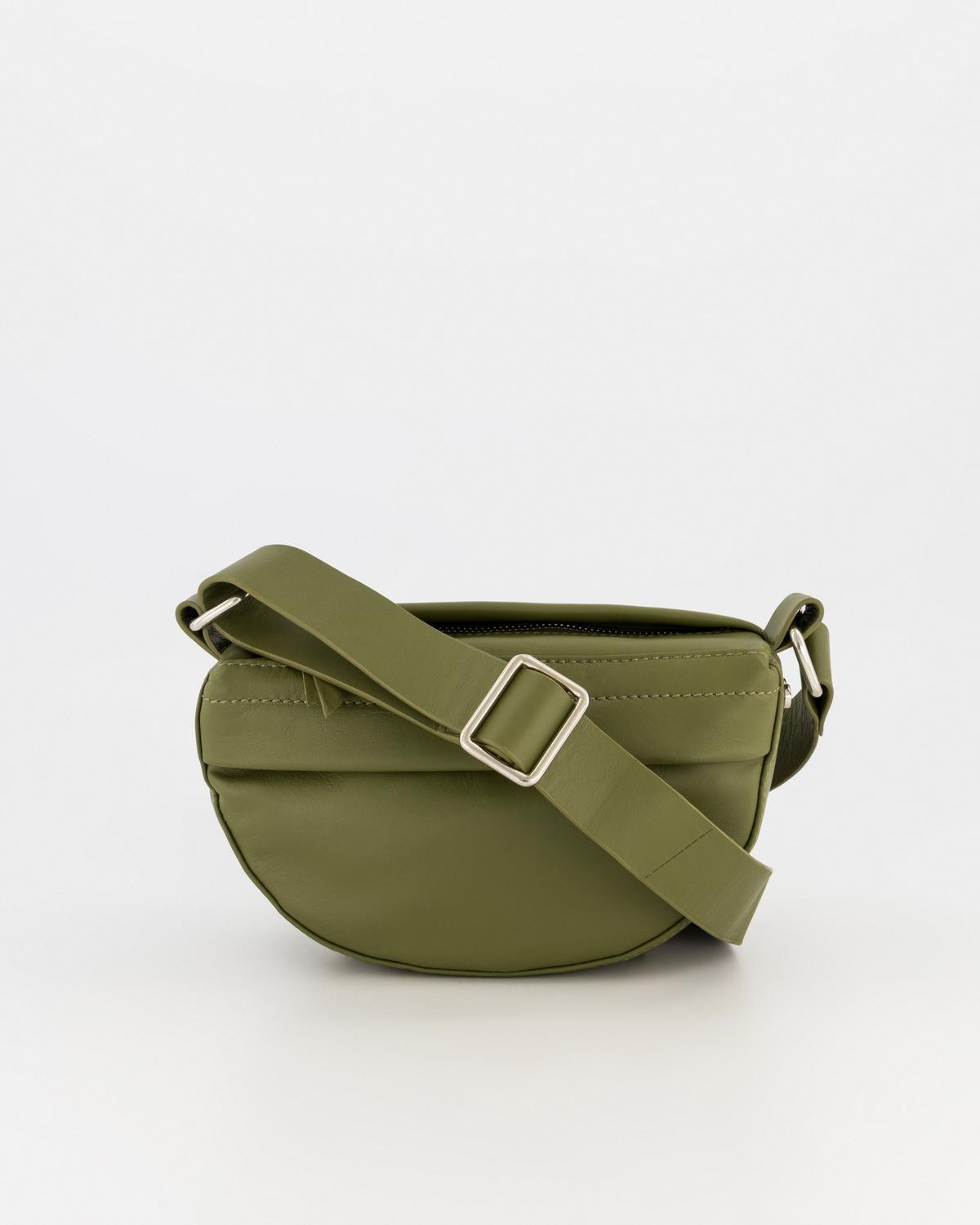 Essie Mini Leather Crossbody Bag -  Green