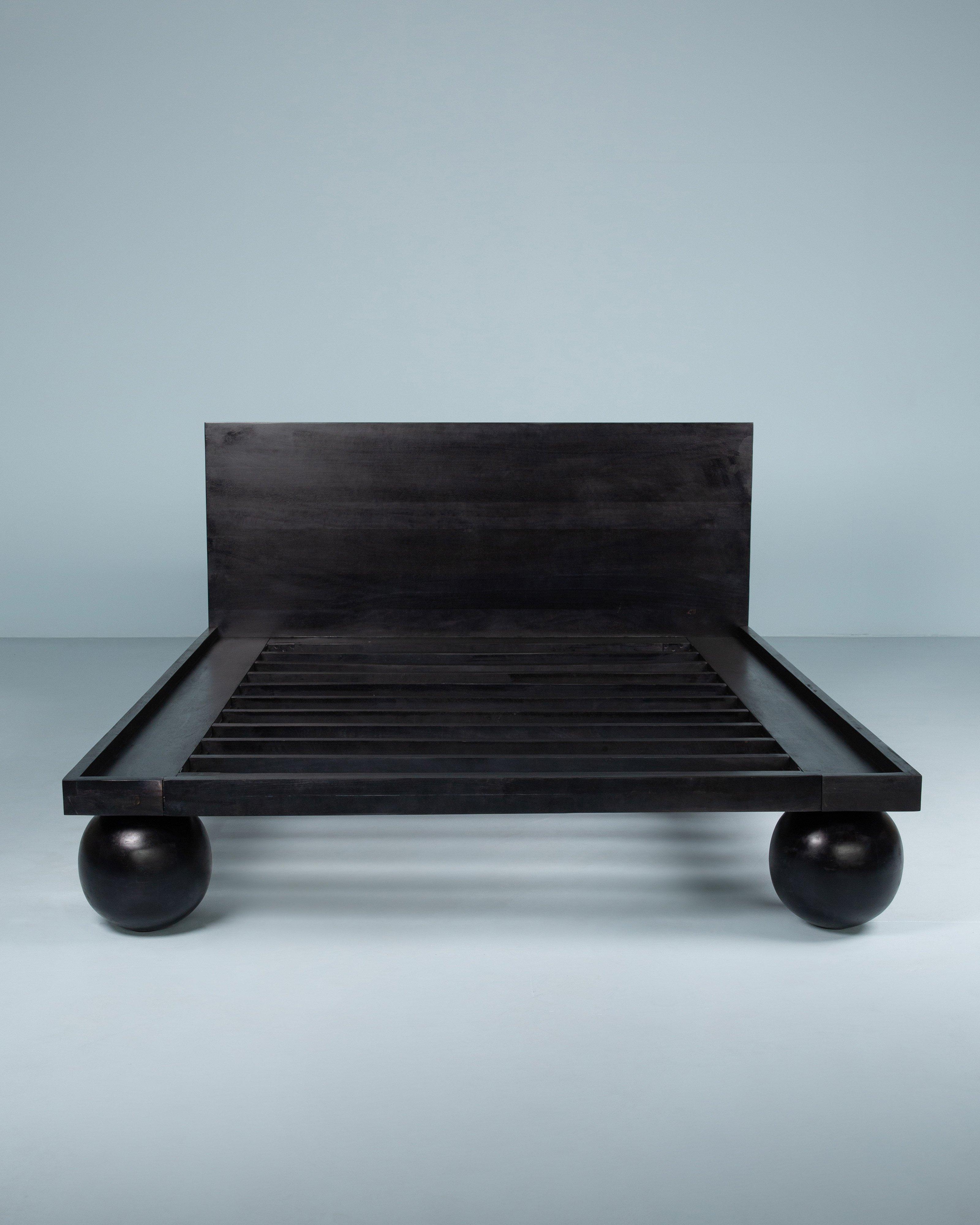 Uma King Bed Frame -  Black