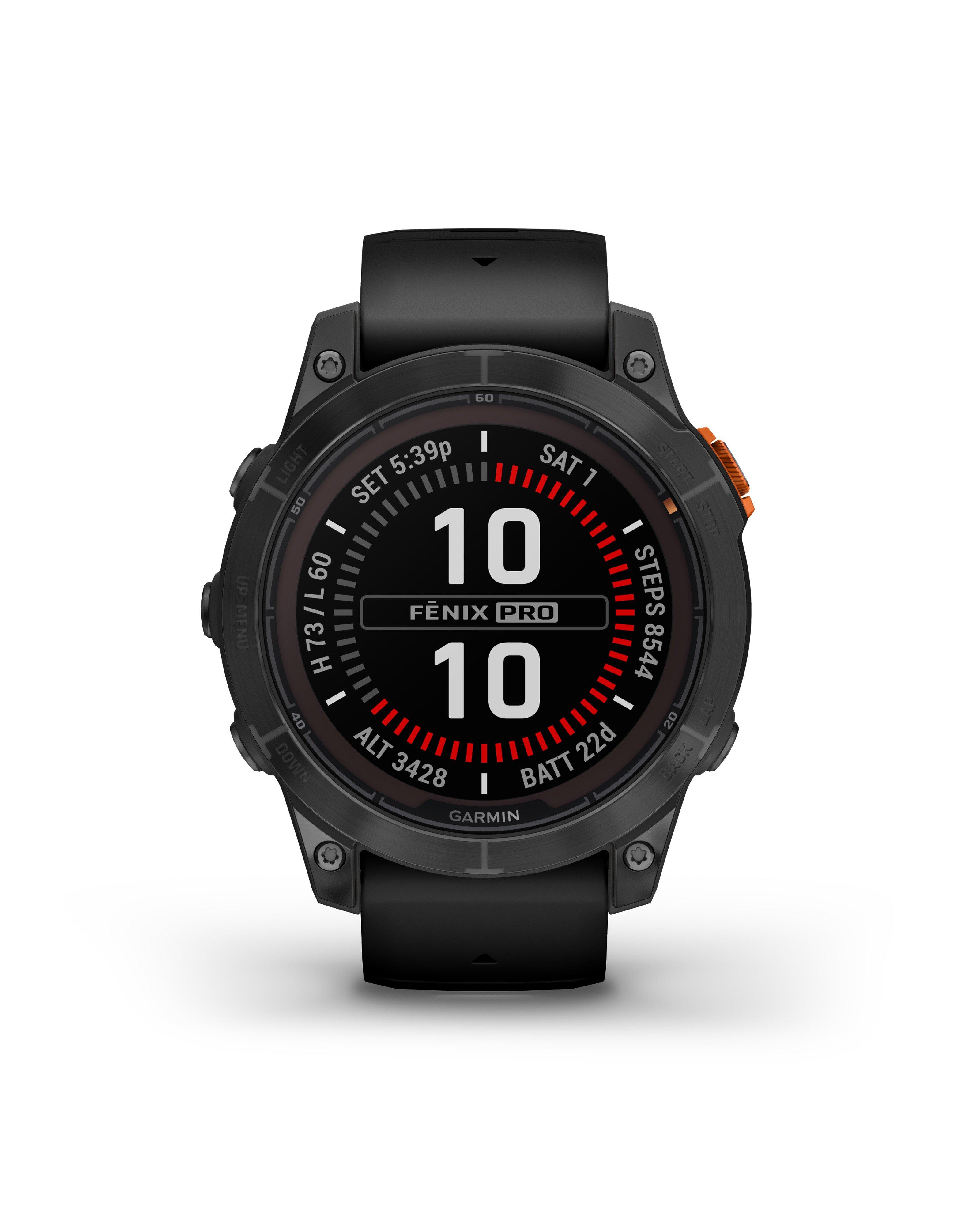 Garmin Fenix 7 Pro Sapphire Solar Edition GPS Smartwatch -  Black