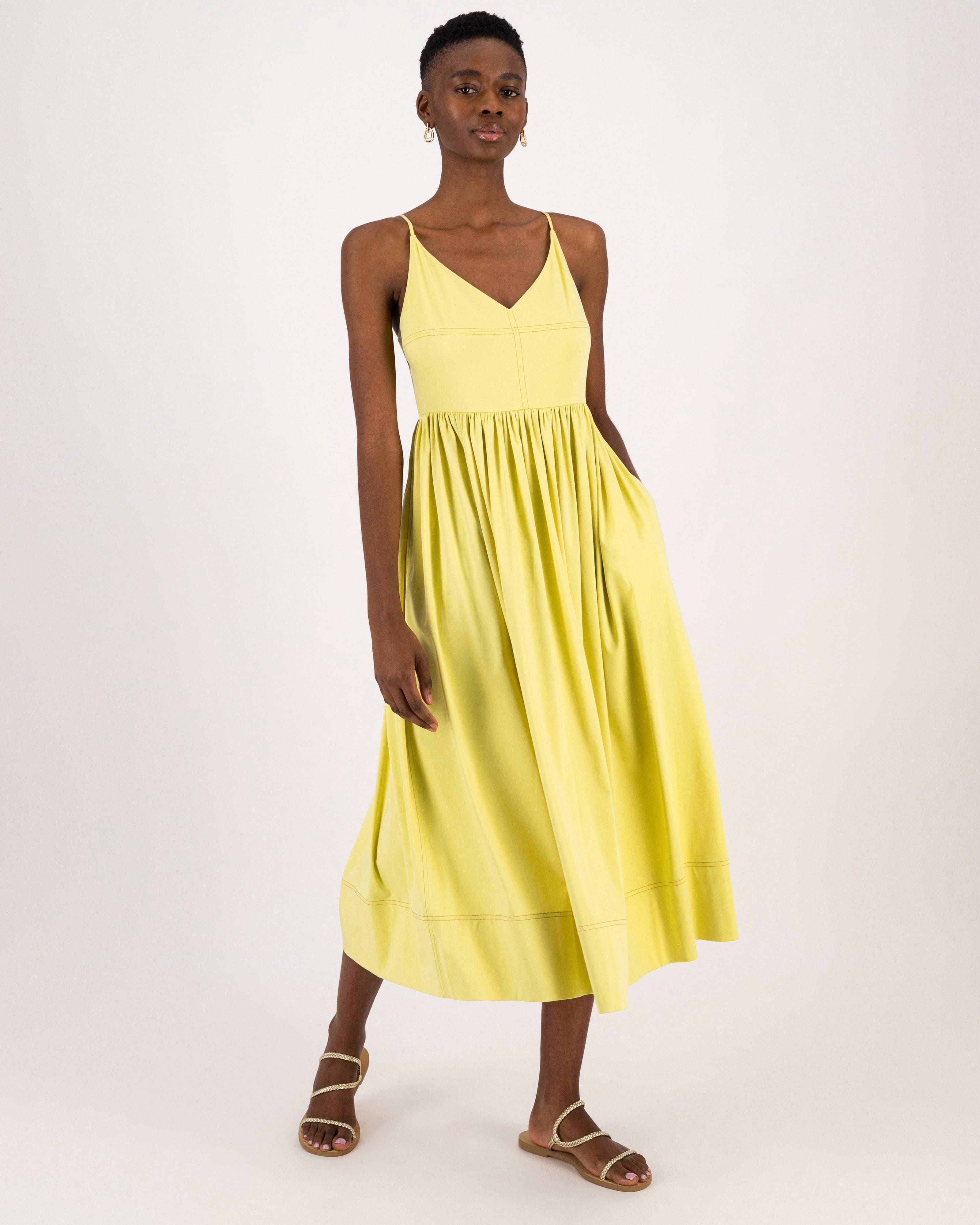 Zara yellow clearance strappy dress