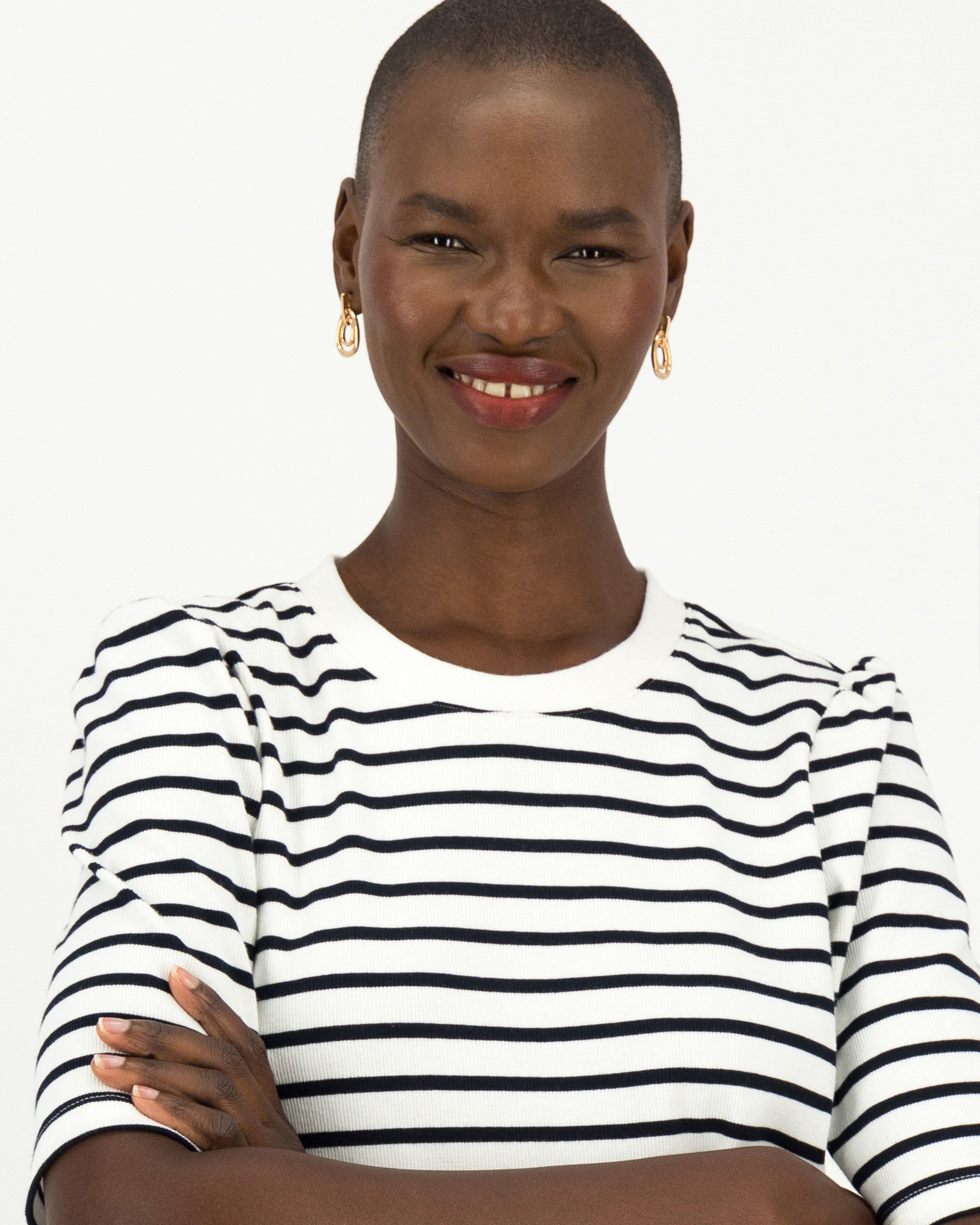 KI-no × koti BEAUTY Stripe Shade Zikhona Stripe Top - Poetry Clothing Store