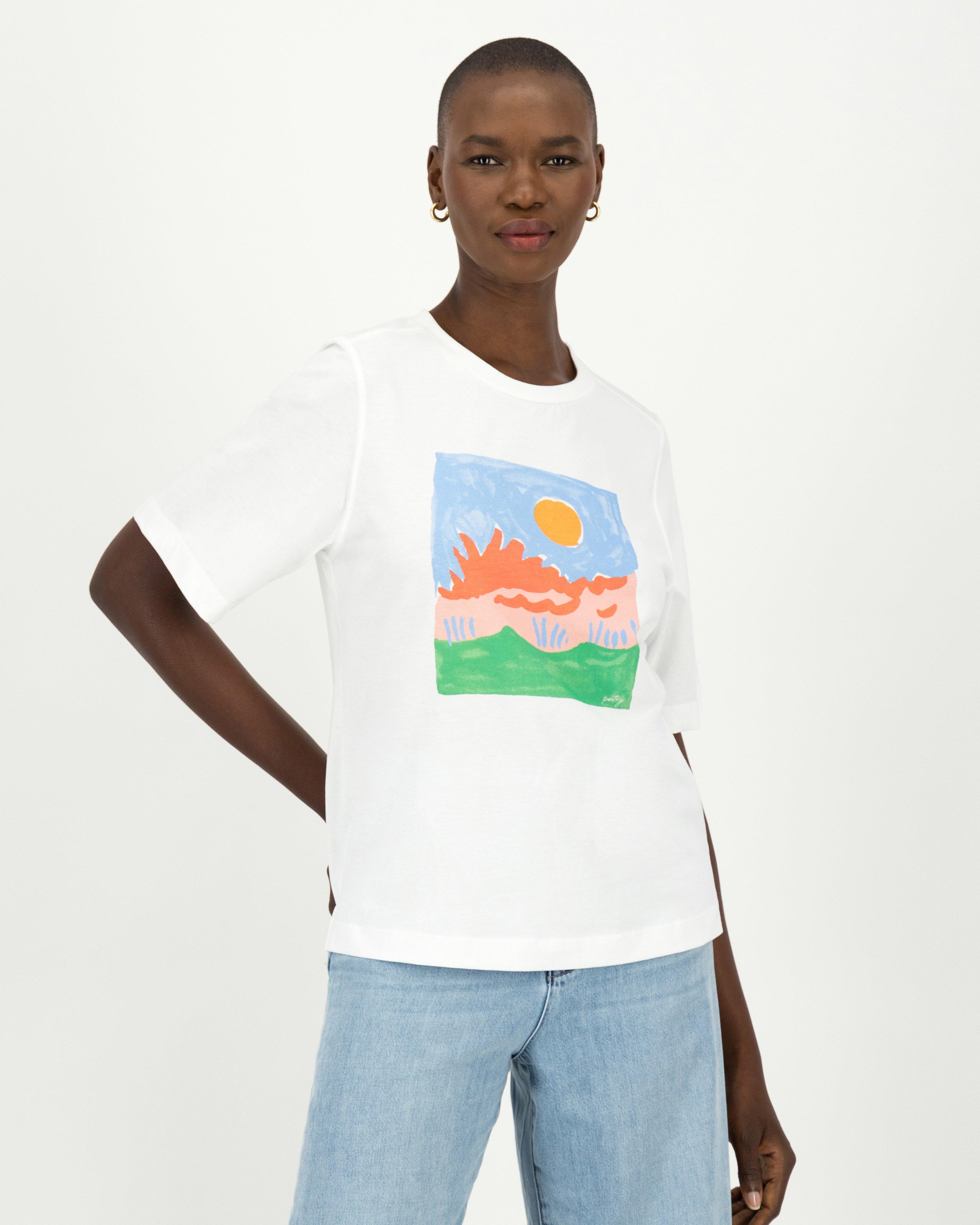 Mia Placement Printed Tee -  Assorted