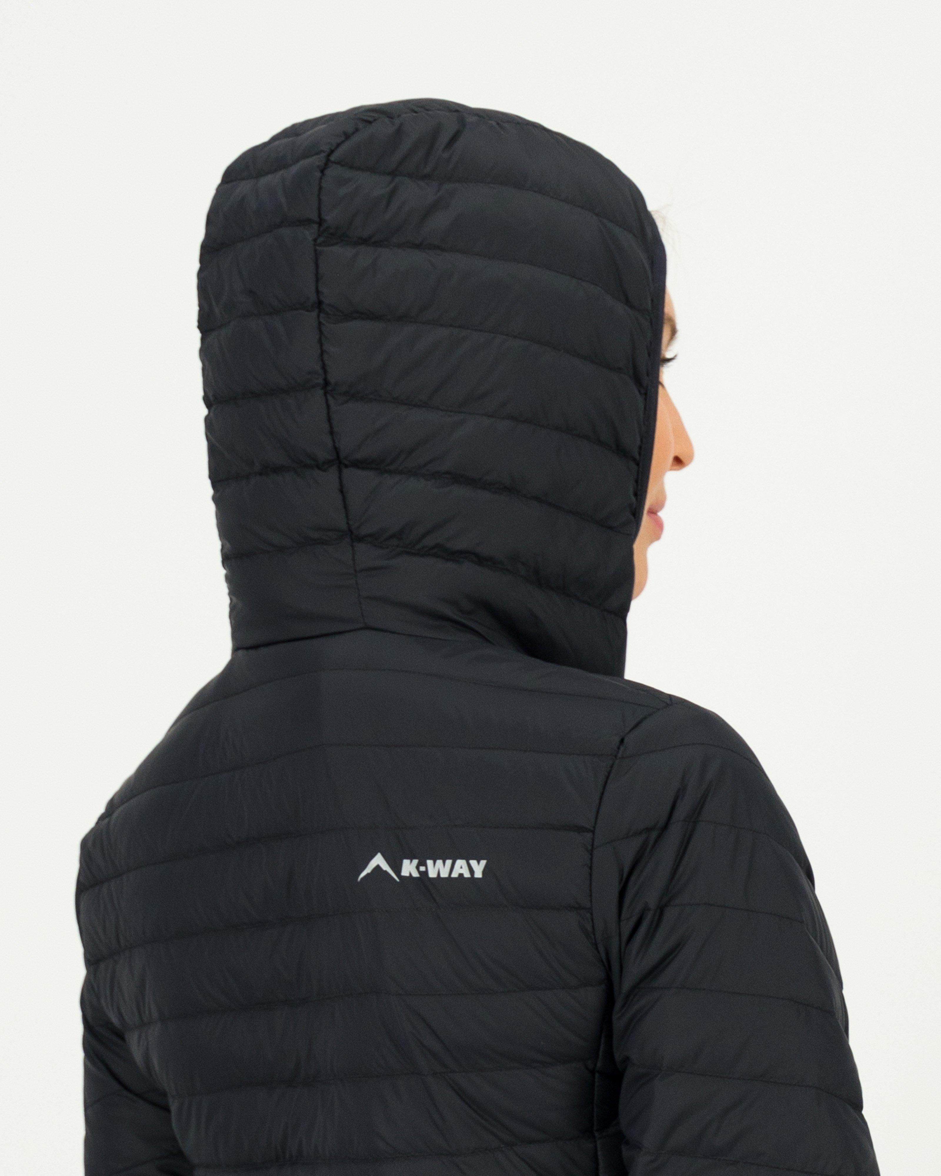 K-Way K-lite Women's Hooded Down Jacket  -  Black