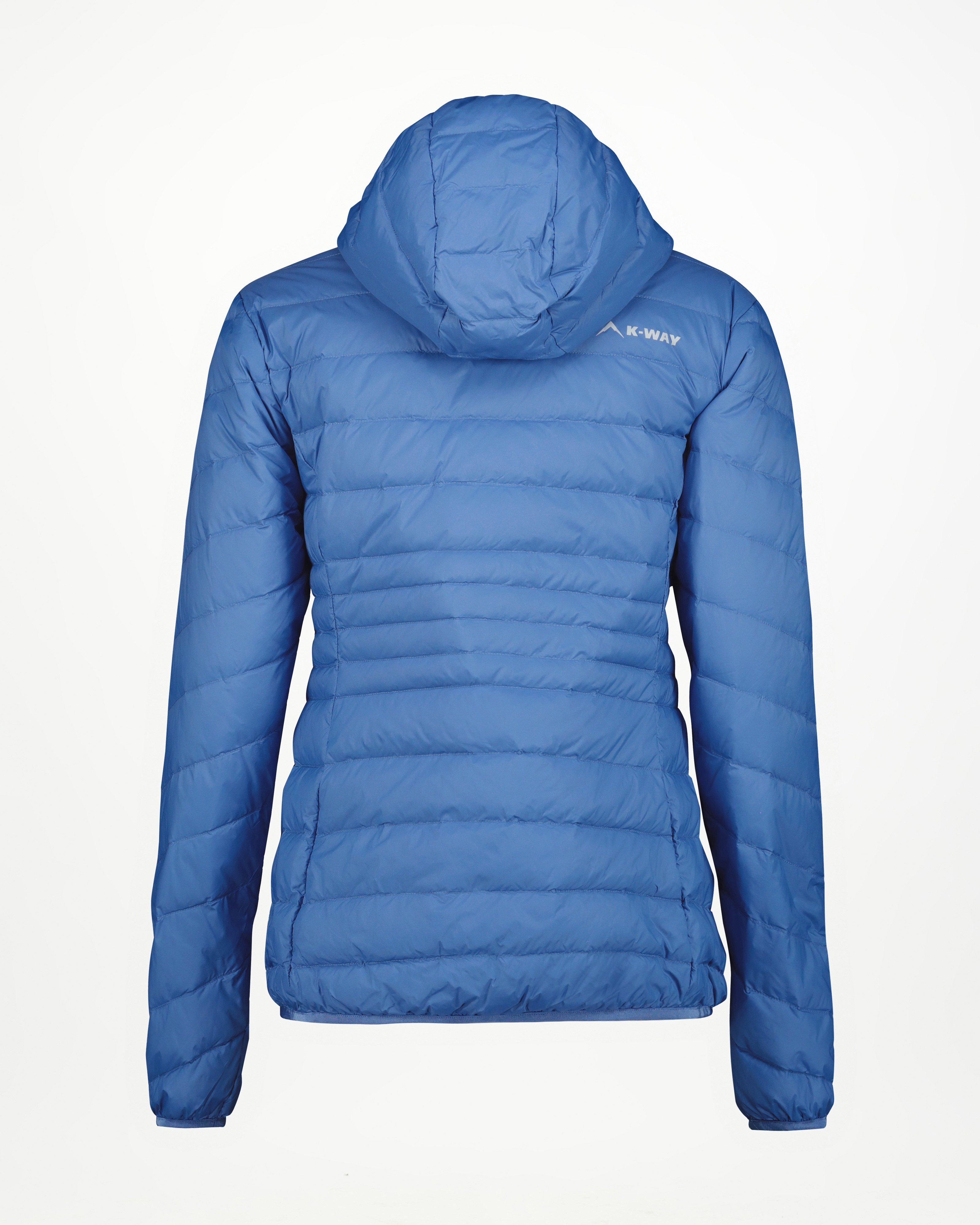 K-Way K-lite Women's Hooded Down Jacket -  Mid Blue