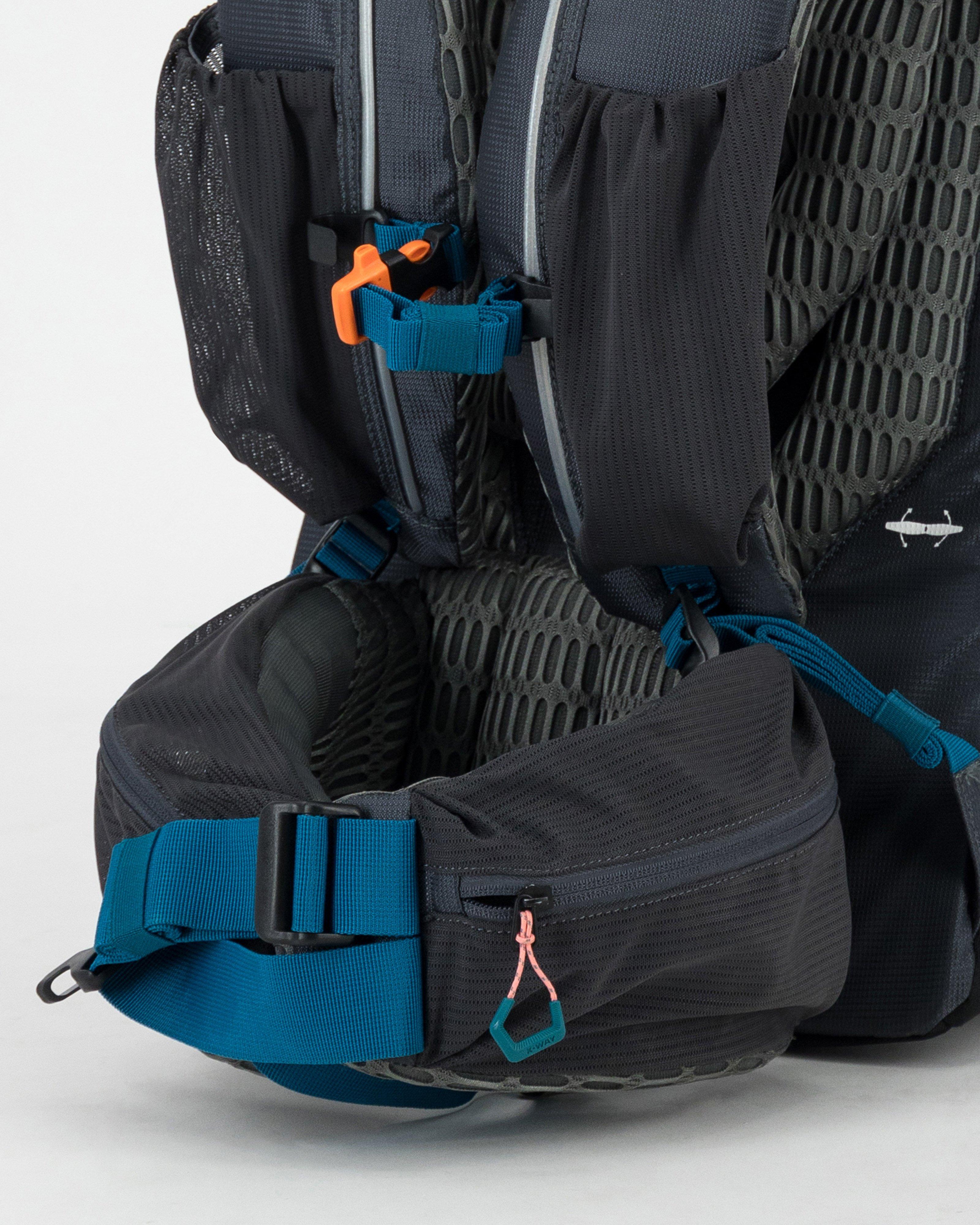 K-Way Pioneer 55L + 10L Hiking Pack -  Charcoal