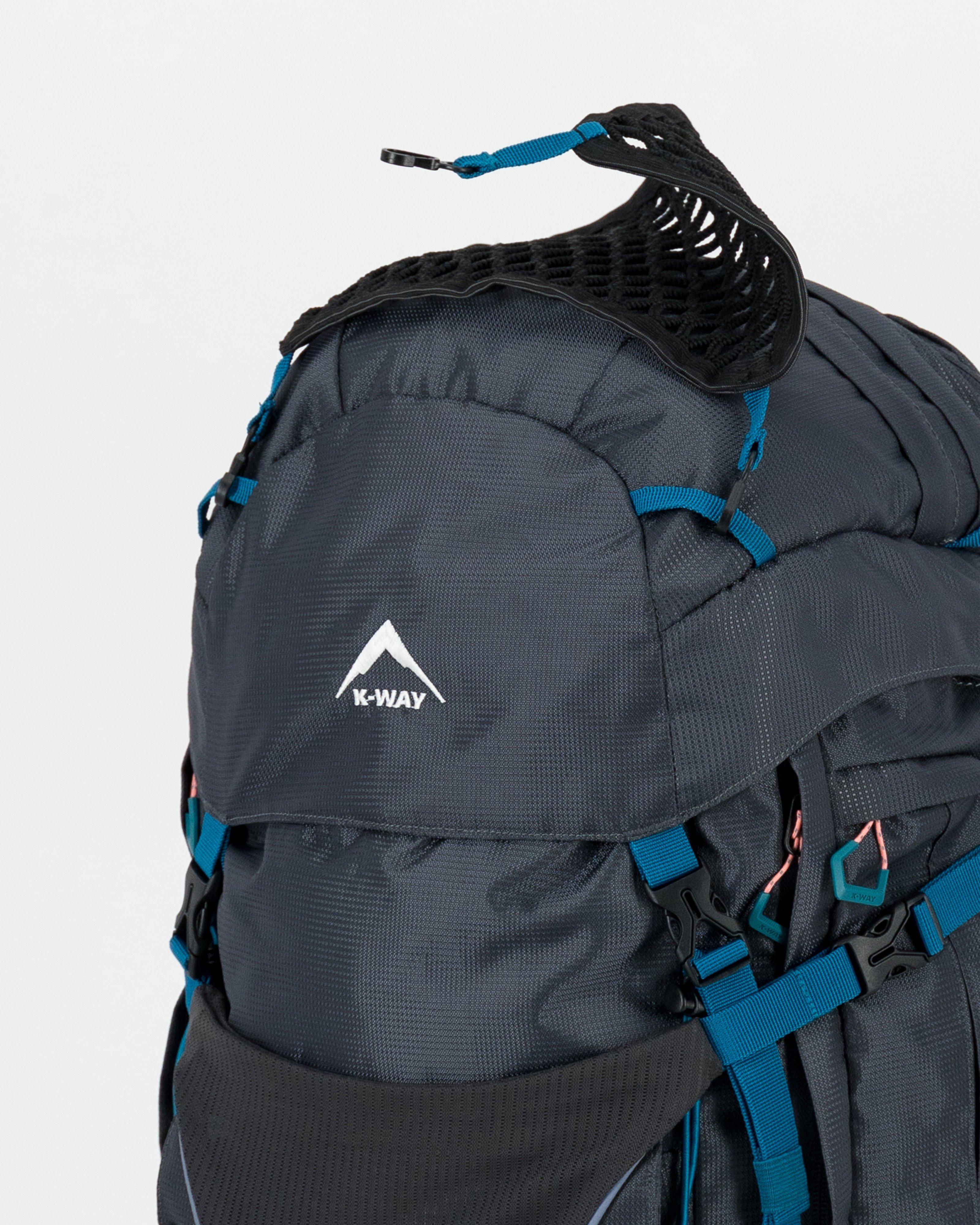 K-Way Pioneer 55L + 10L Hiking Pack -  Charcoal