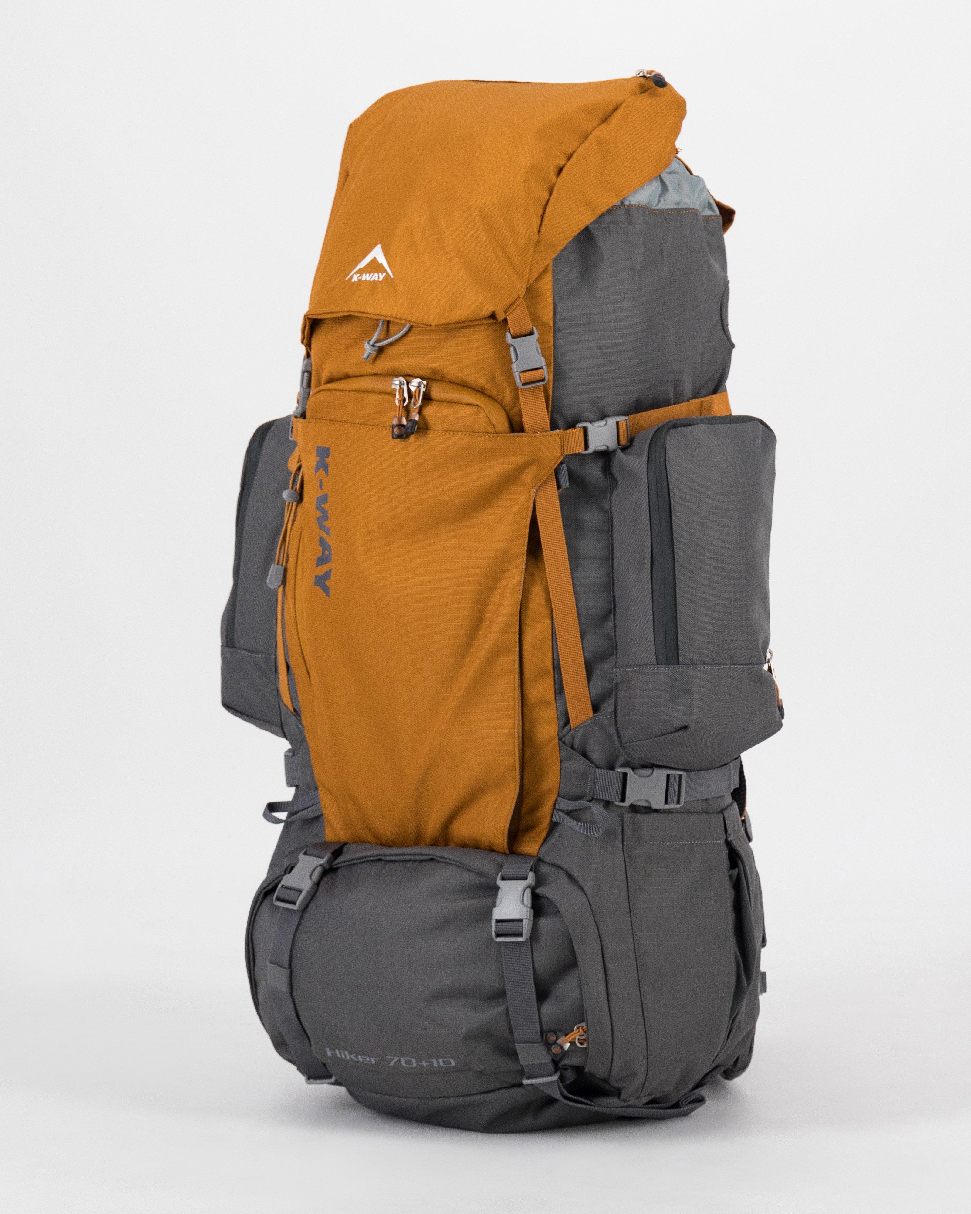 K-Way Hiker 70L + 10L Hiking Pack -  Khaki