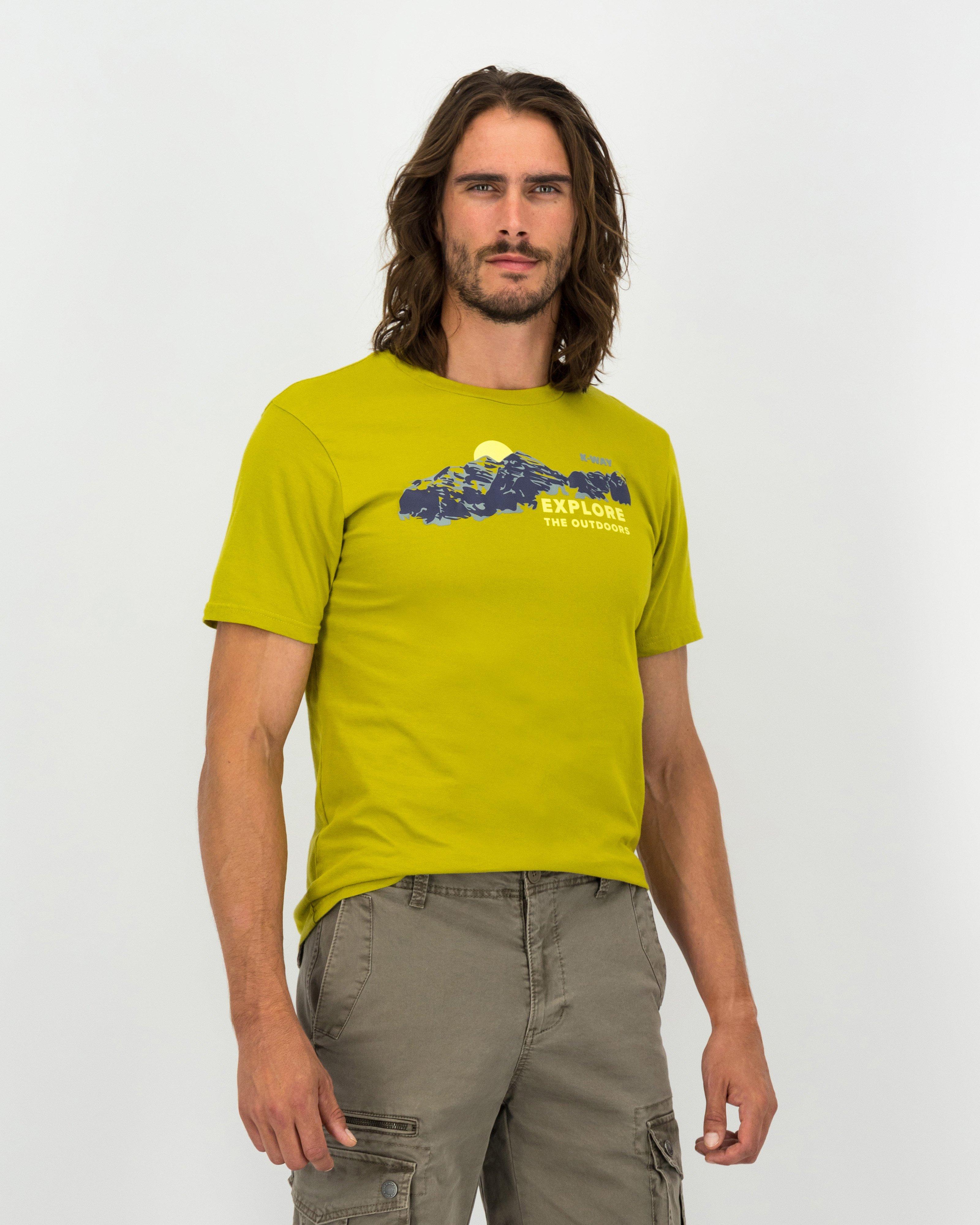 K-Way Elements Men’s Explore Cotton T-shirt -  Ochre