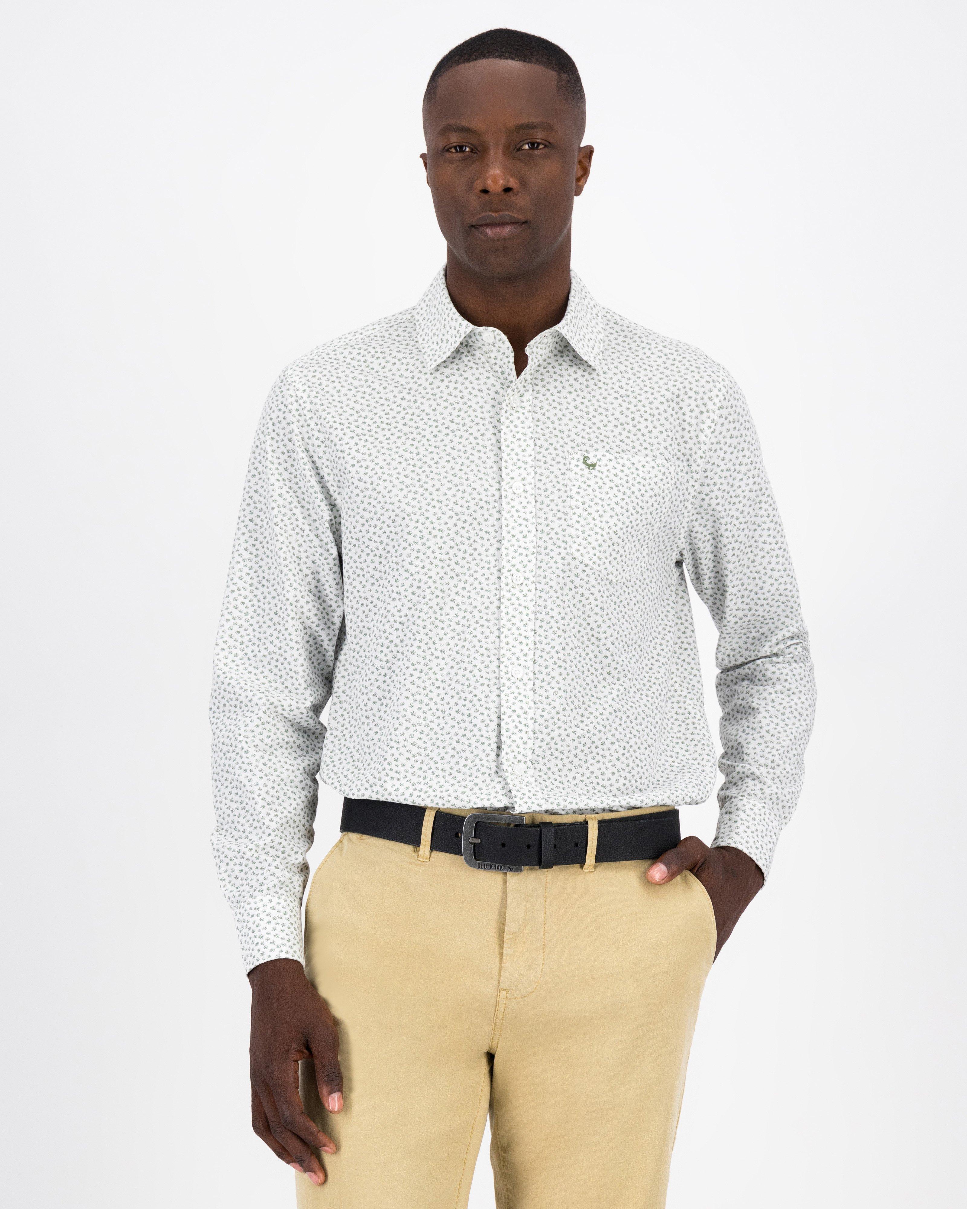 Men’s Lee Regular Fit Ditsy Shirt -  Sage