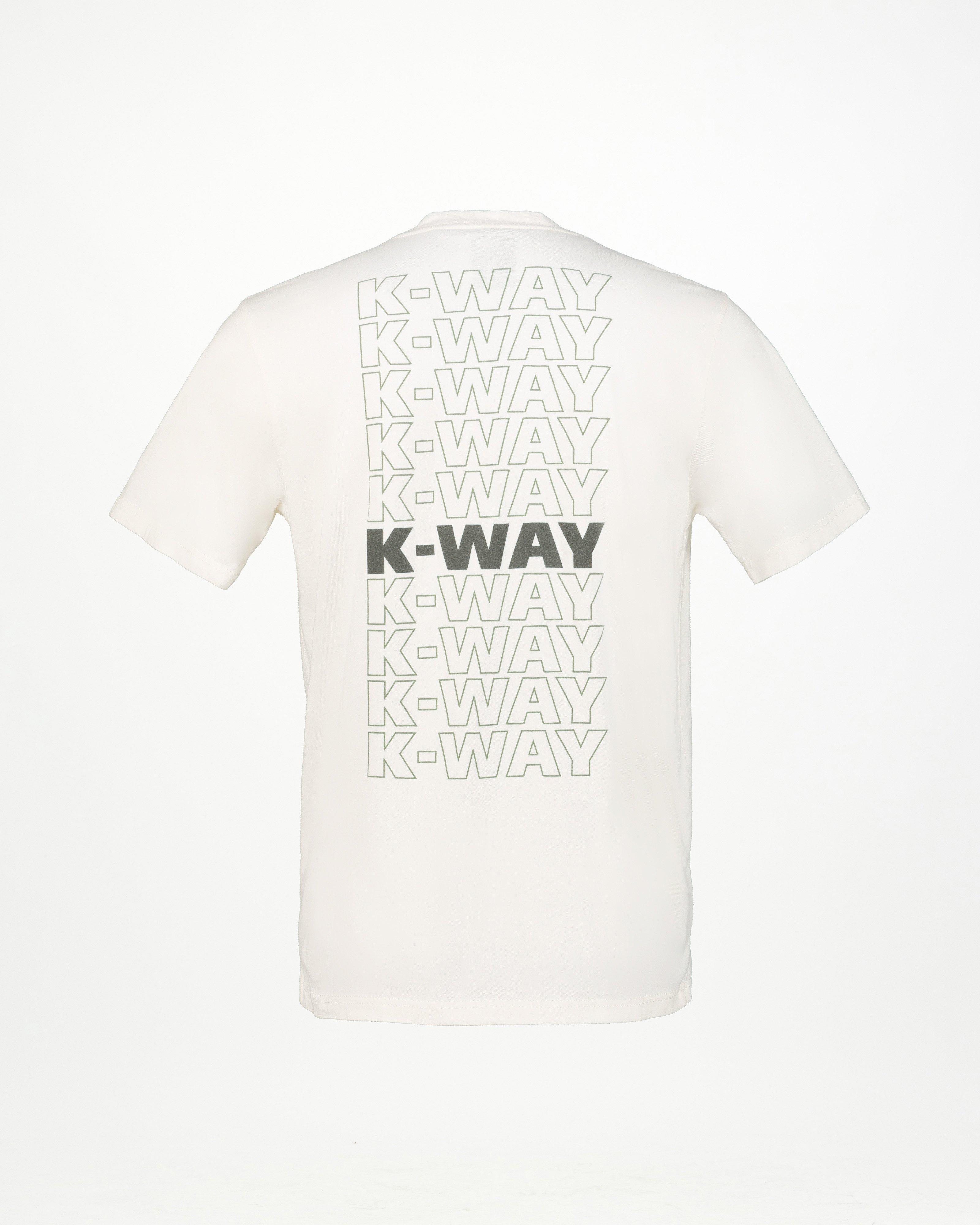 K-Way Elements Men’s Back Print T-shirt -  Milk