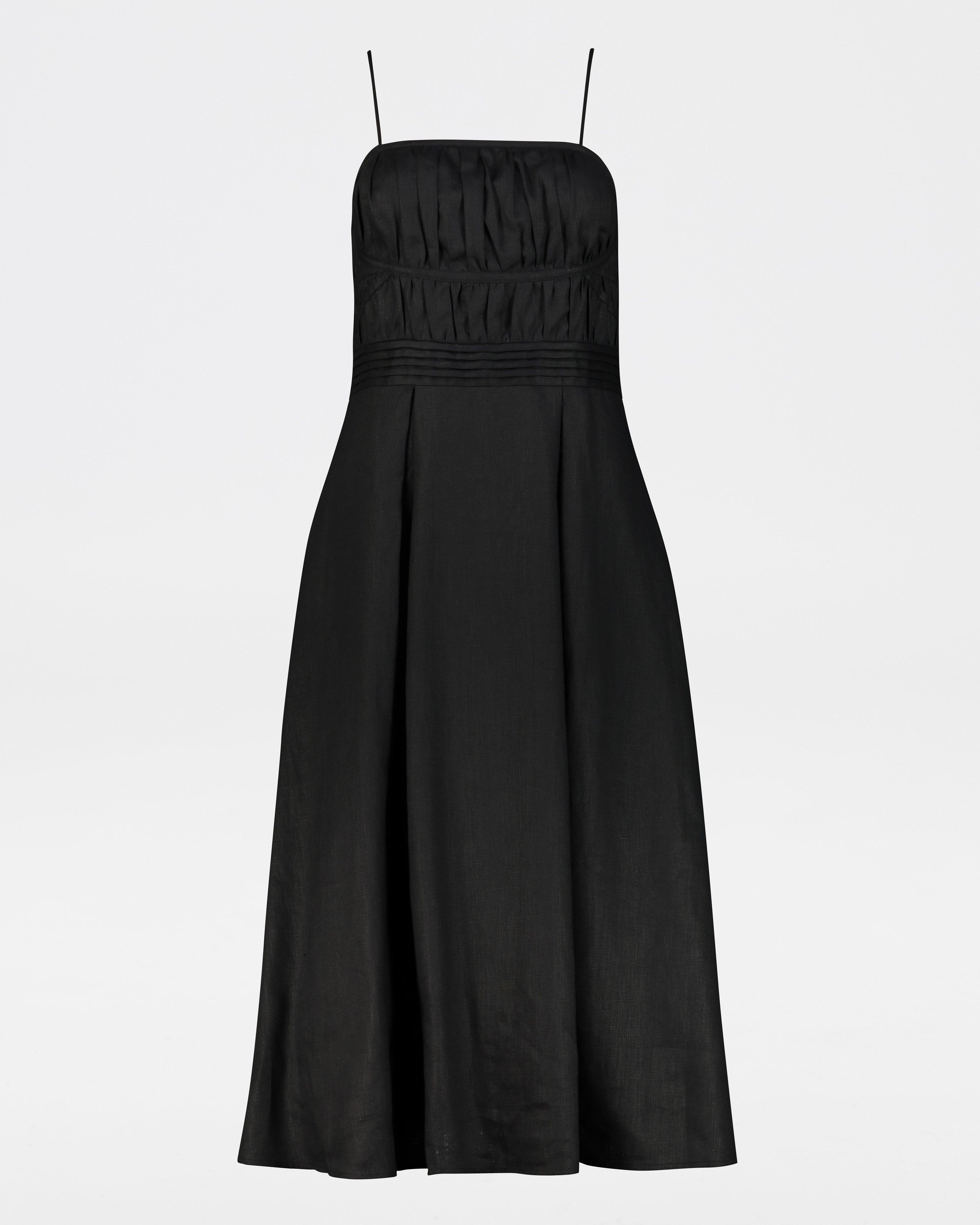 Linen Poet Dress Finest material with Intricate Pleats