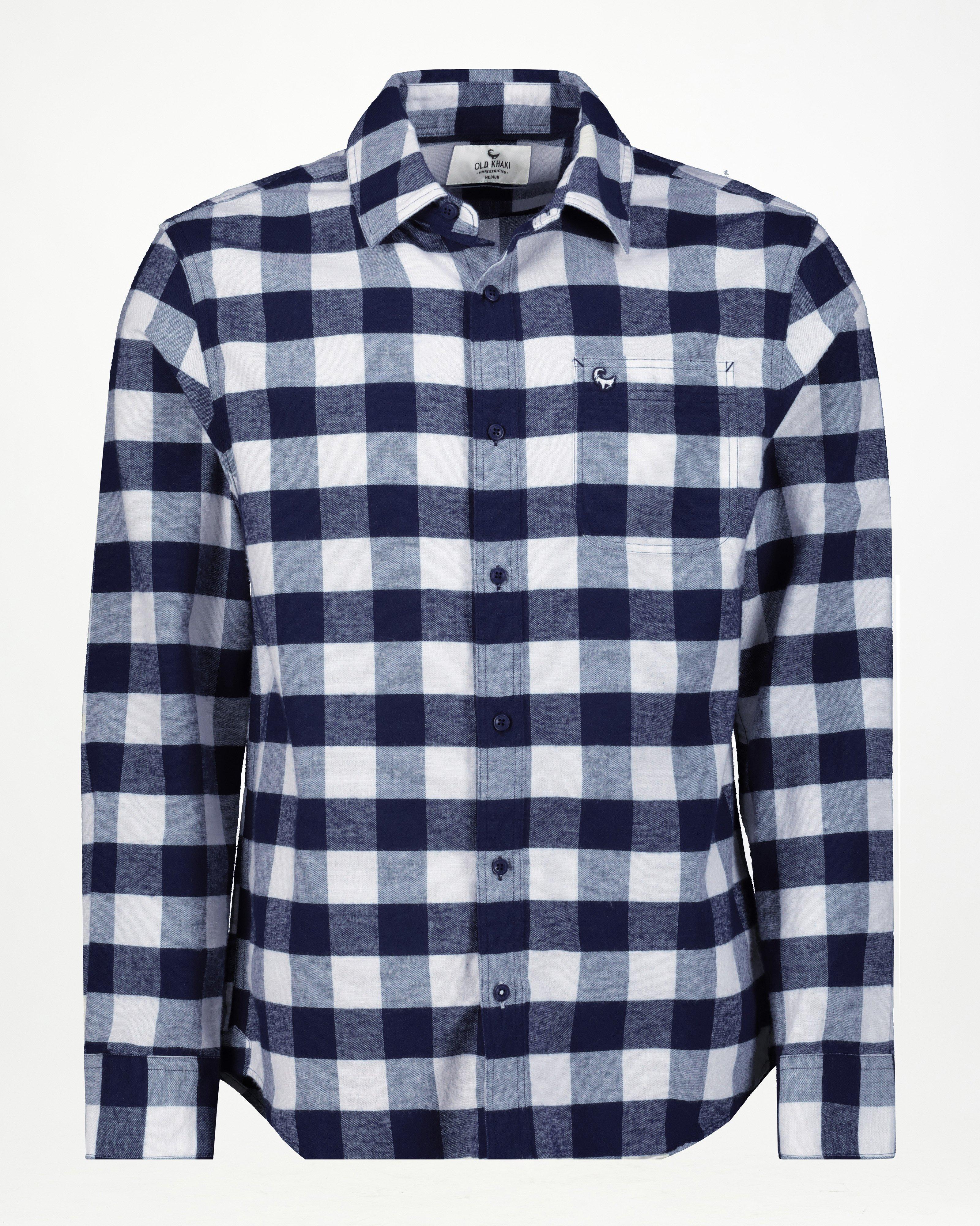 Old Khaki Men’s Kevin Check Shirt -  Navy