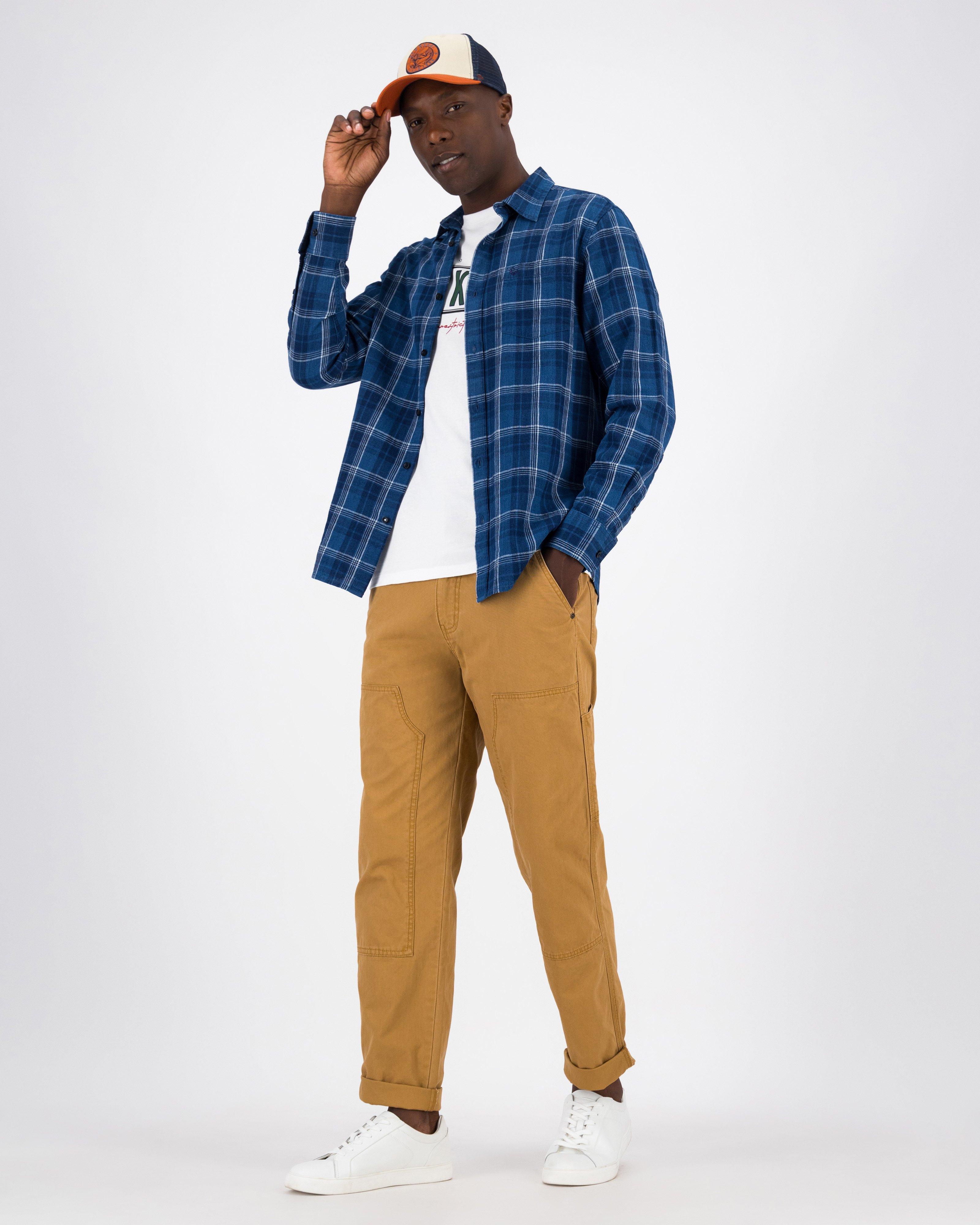 Men's Jean Check Shirt | Old Khaki