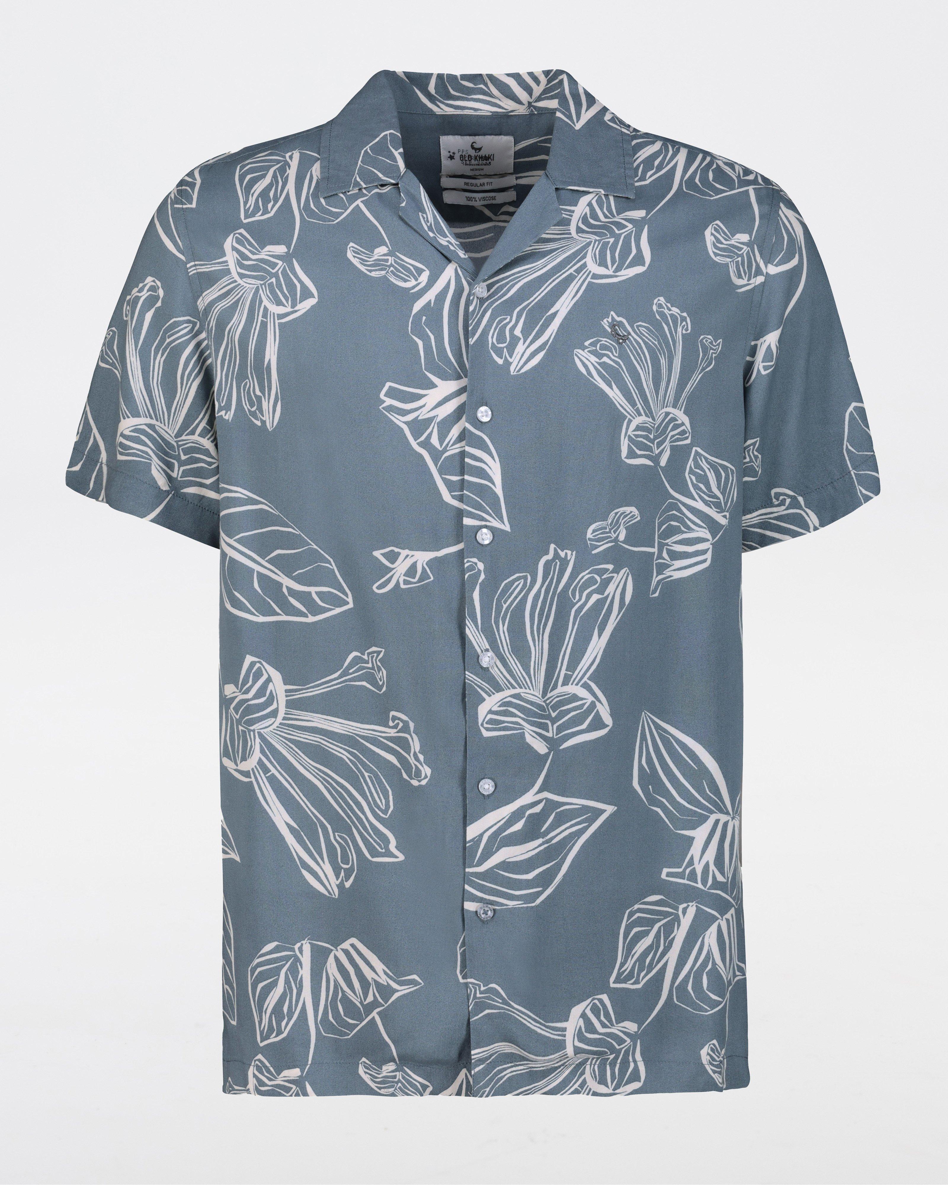 Men’s Siraj Floral Shirt -  Blue