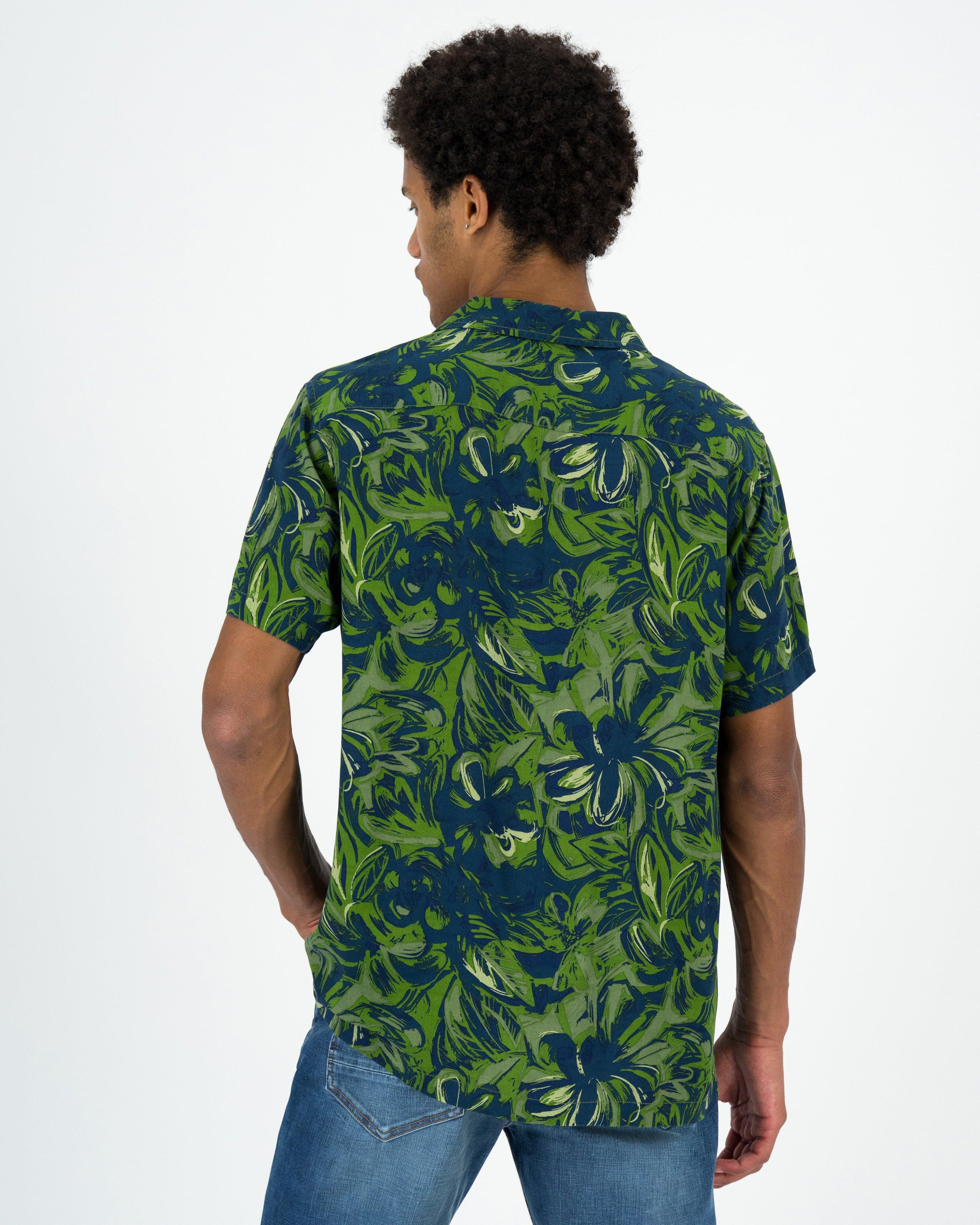 Men’s Cedric Floral Shirt -  Green